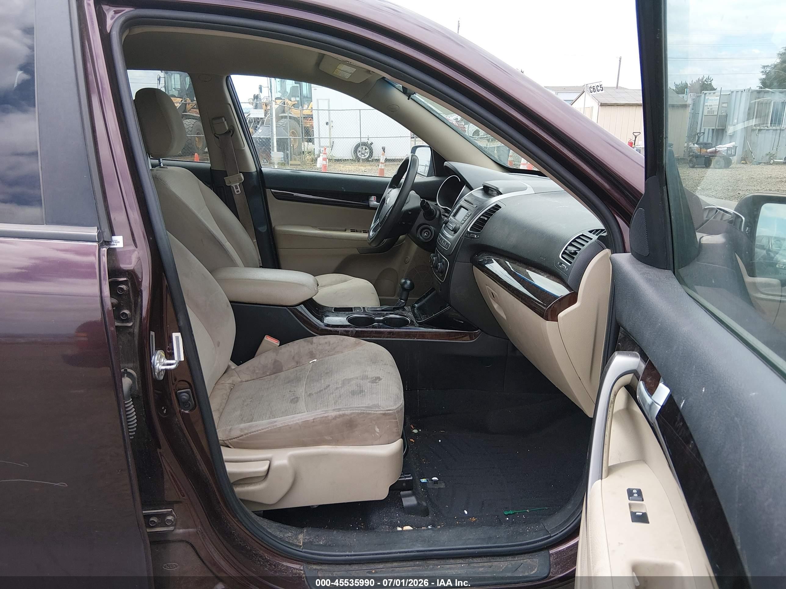 2015 Kia Sorento Lx Purple vin: 5XYKT3A6XFG621883