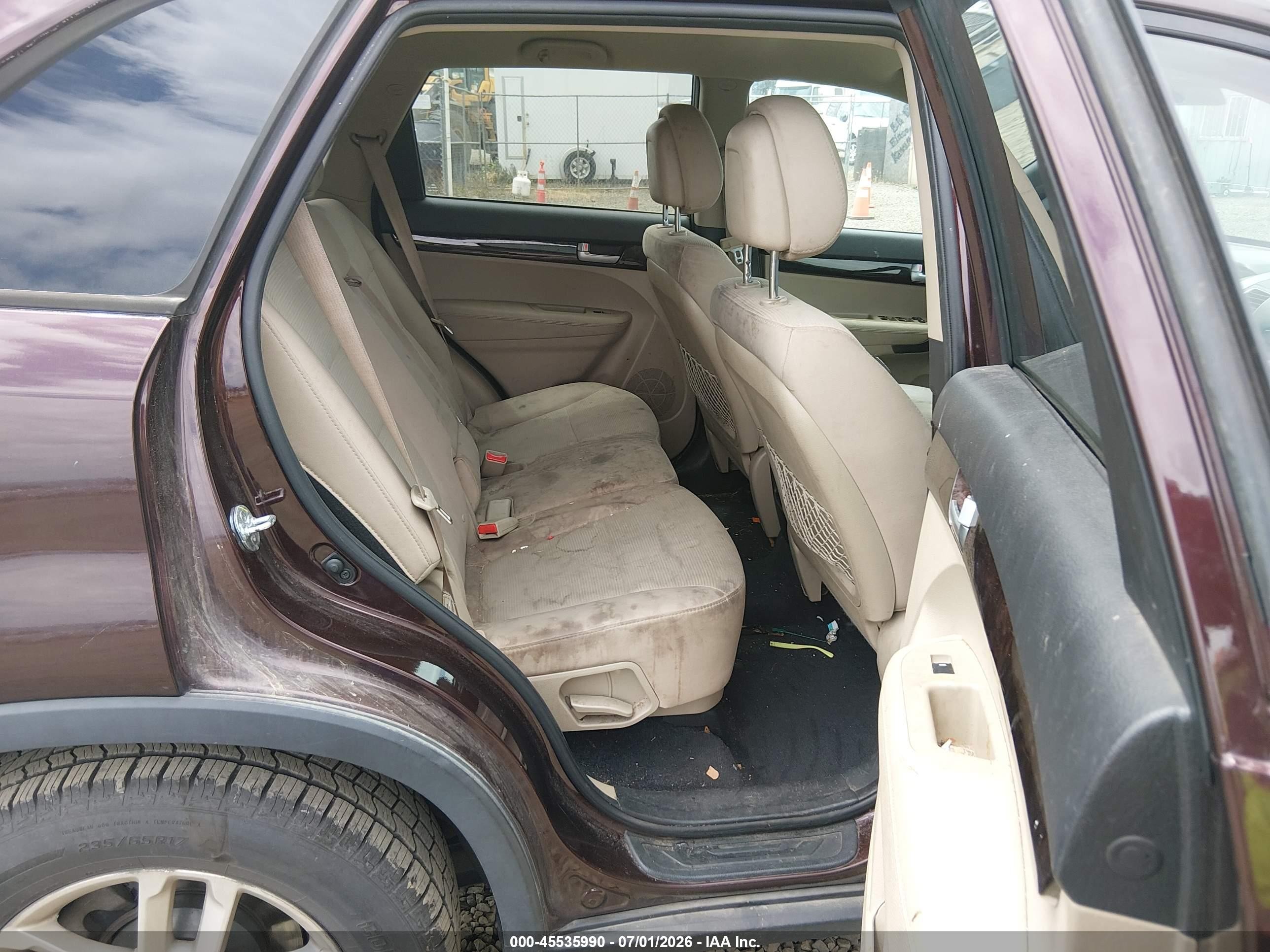 2015 Kia Sorento Lx Purple vin: 5XYKT3A6XFG621883