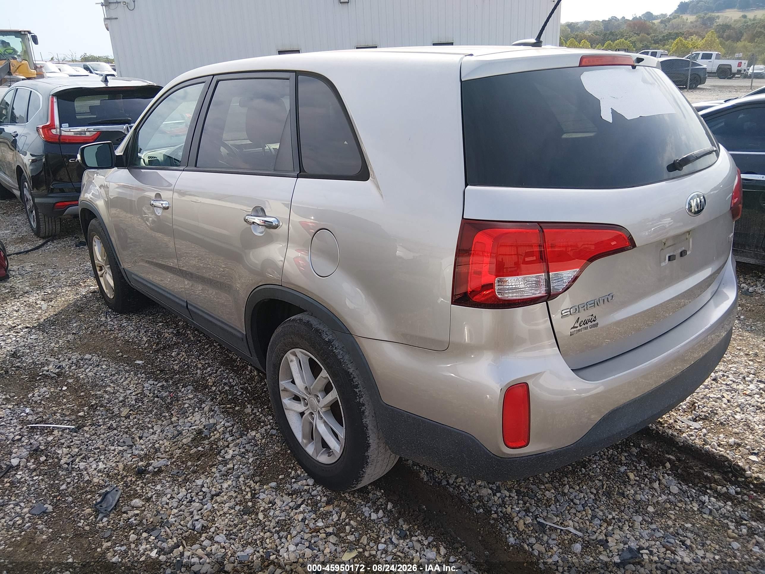 2015 Kia Sorento Lx Silver vin: 5XYKT3A6XFG631720