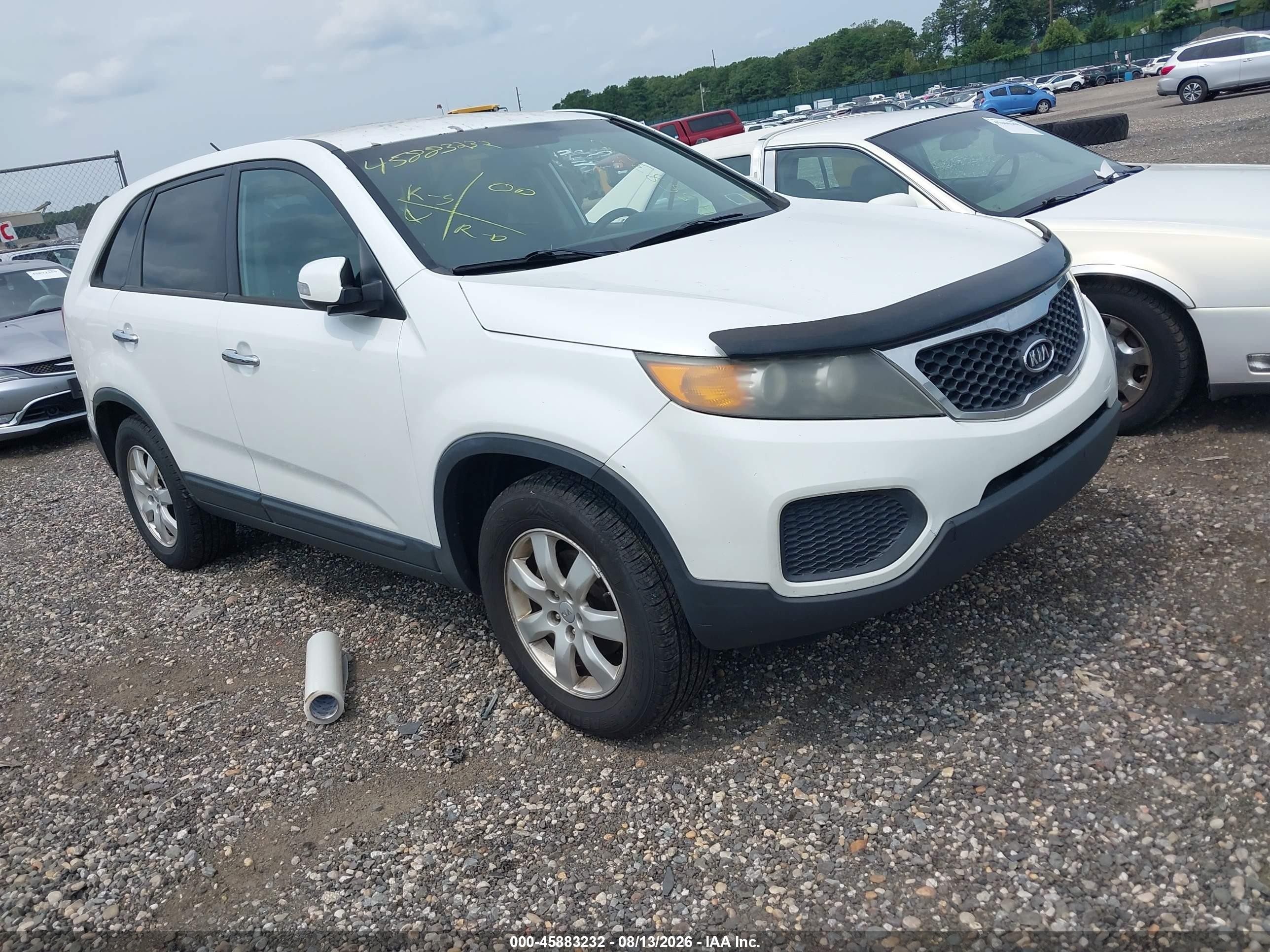 2012 Kia Sorento Lx White vin: 5XYKT4A10CG234071