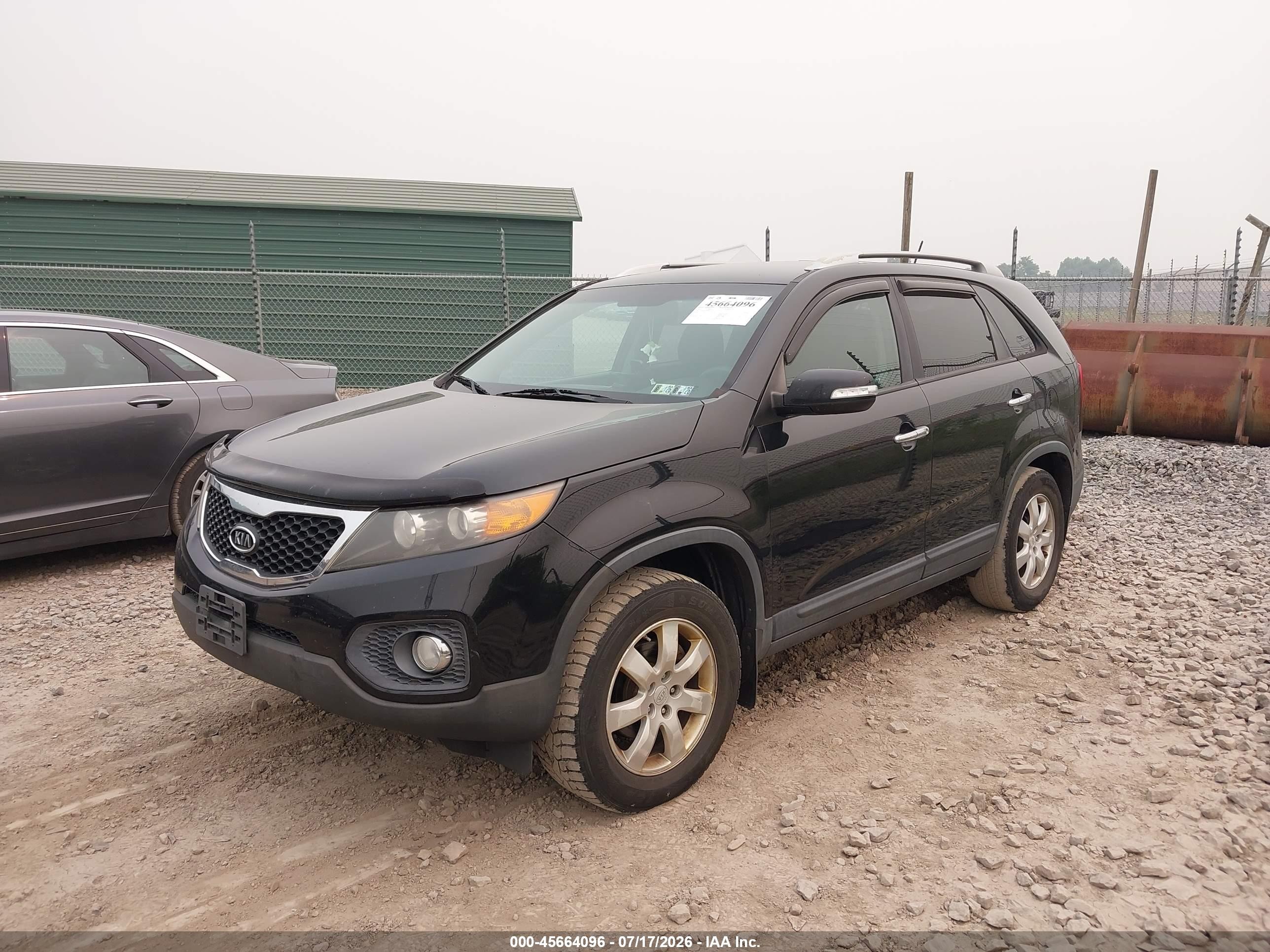 2011 Kia Sorento Lx Black vin: 5XYKT4A13BG071673