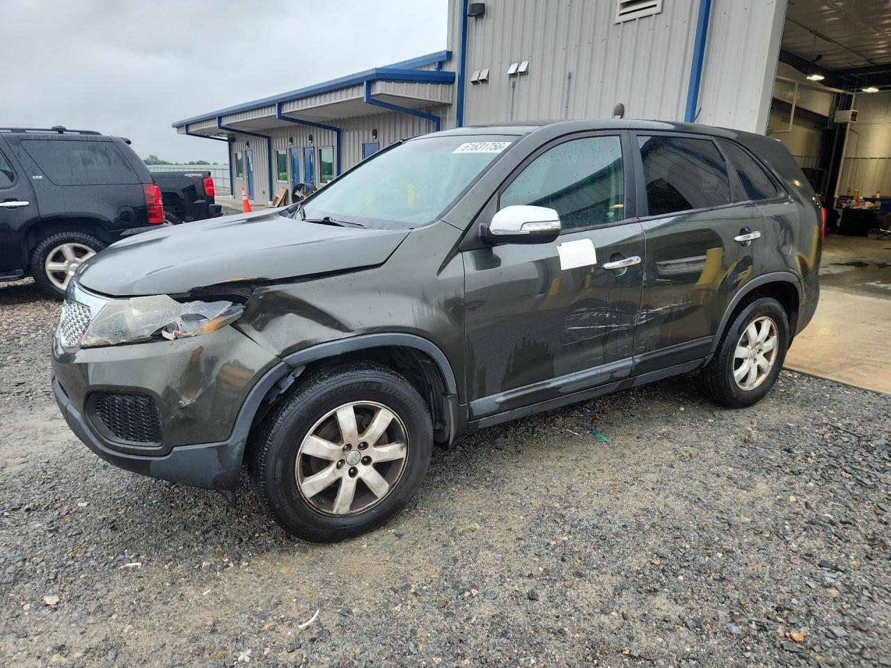 2013 Kia Sorento Lx Green vin: 5XYKT4A13DG316412