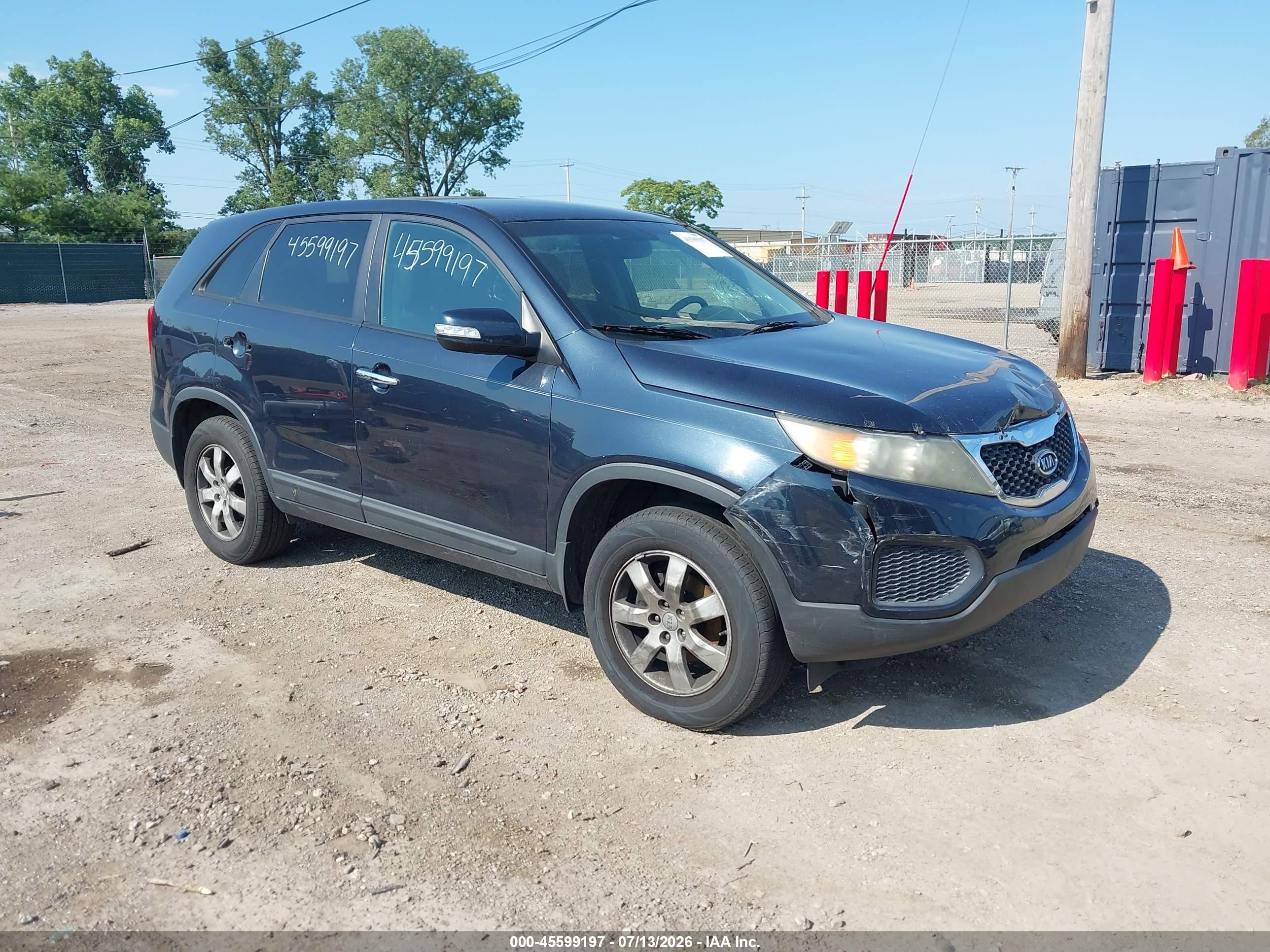 2012 Kia Sorento Lx Black vin: 5XYKT4A16CG231076