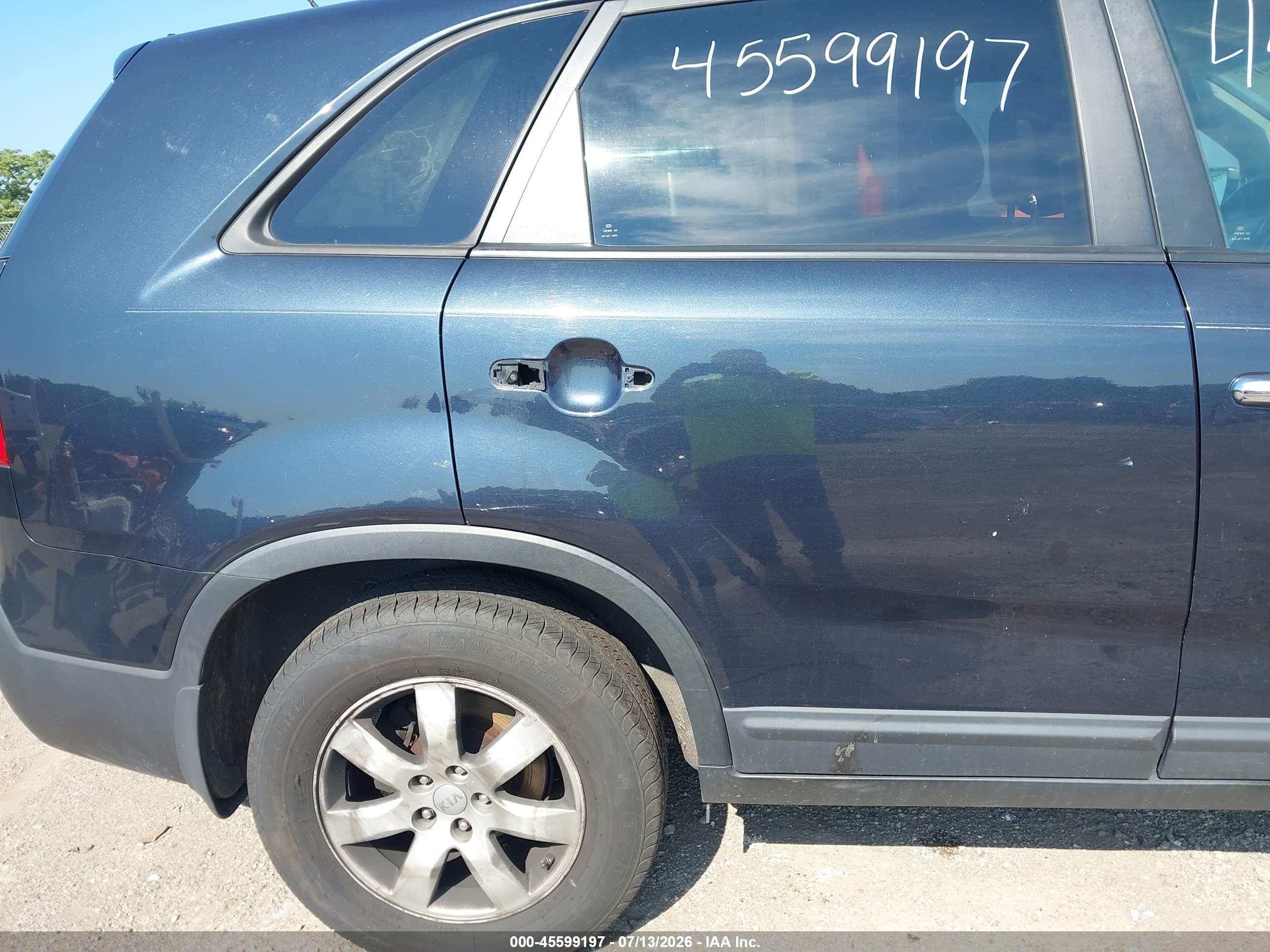 2012 Kia Sorento Lx Black vin: 5XYKT4A16CG231076