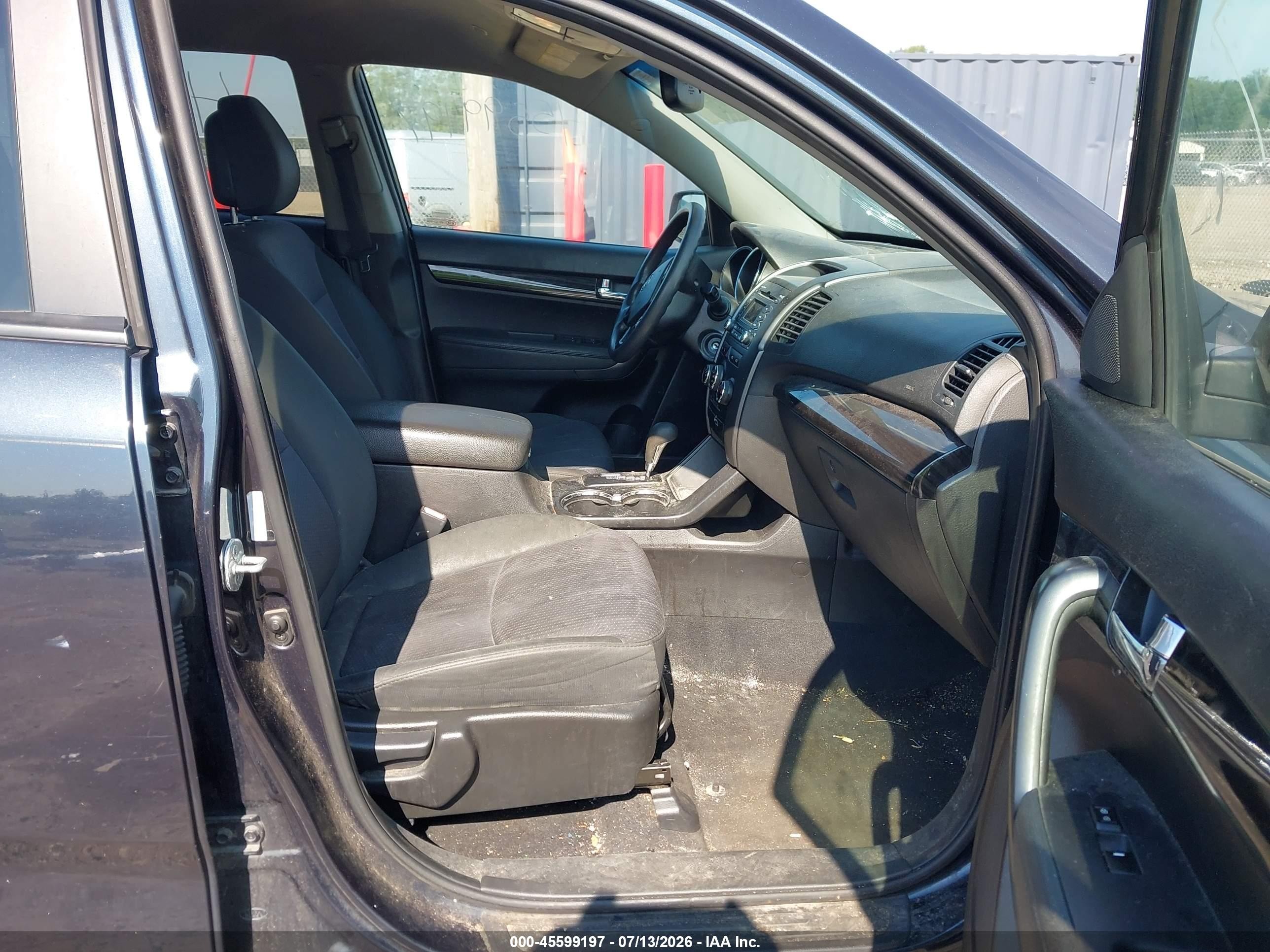 2012 Kia Sorento Lx Black vin: 5XYKT4A16CG231076