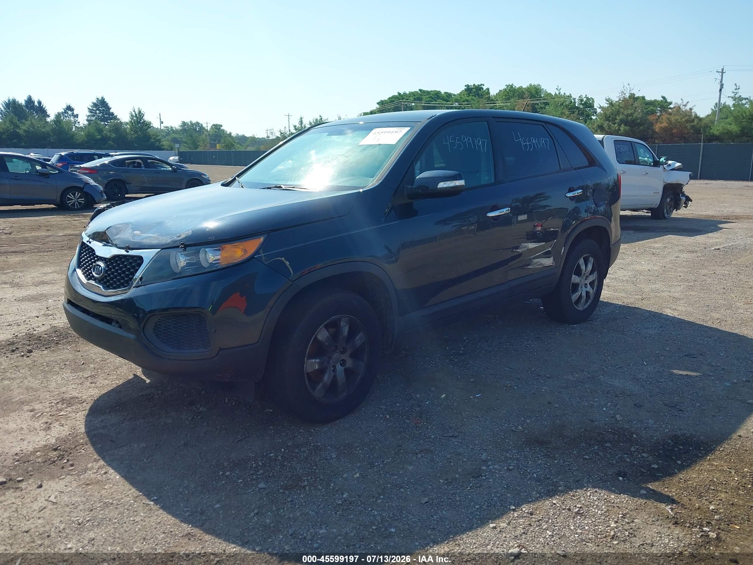 2012 Kia Sorento Lx Black vin: 5XYKT4A16CG231076