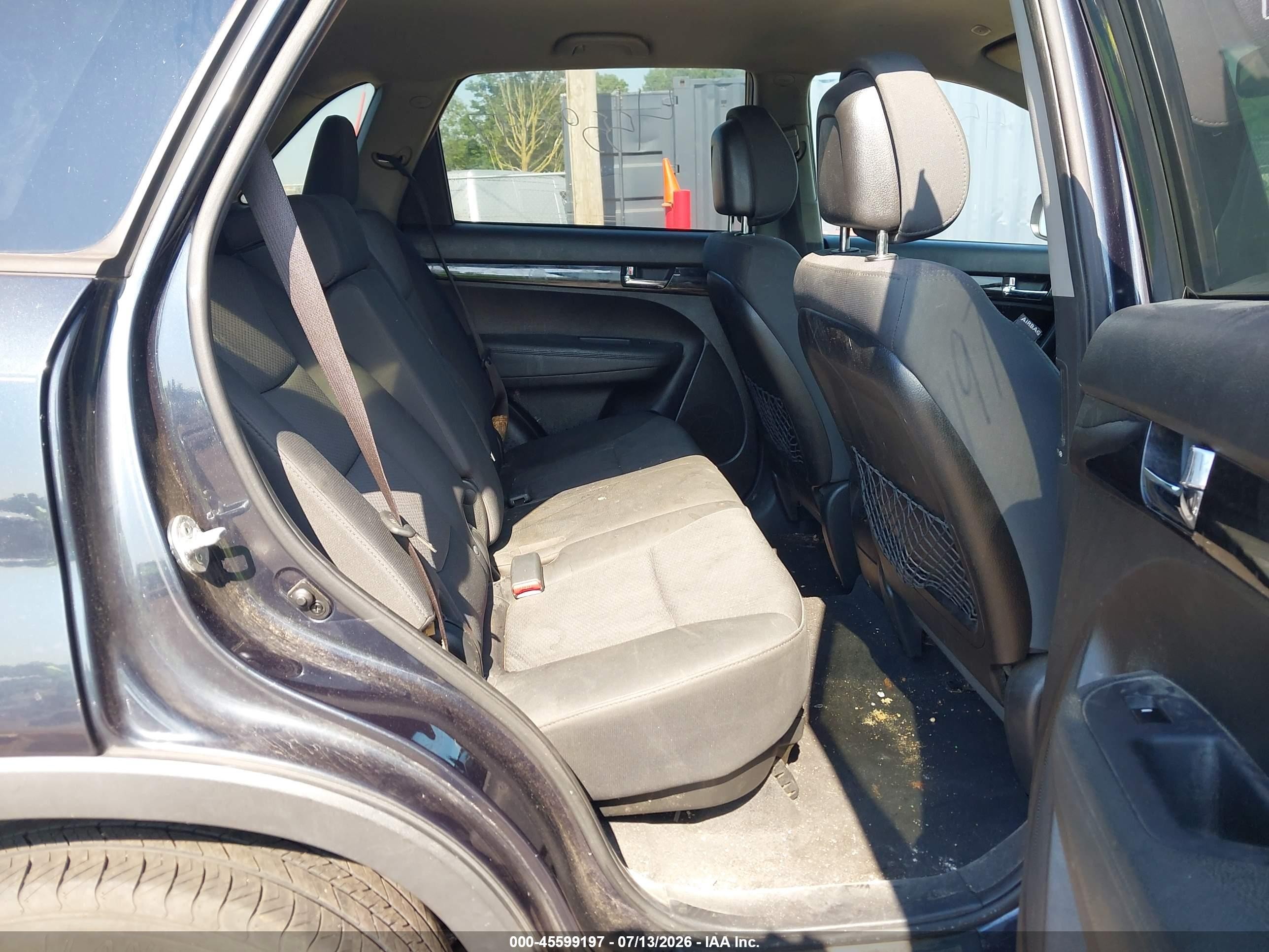 2012 Kia Sorento Lx Black vin: 5XYKT4A16CG231076