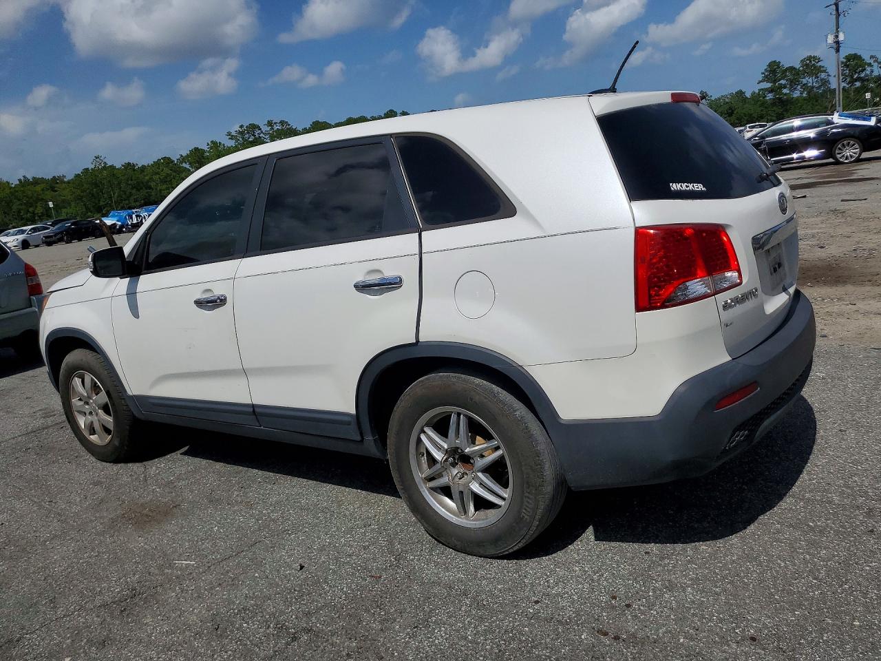 2013 Kia Sorento Lx White vin: 5XYKT4A17DG331351