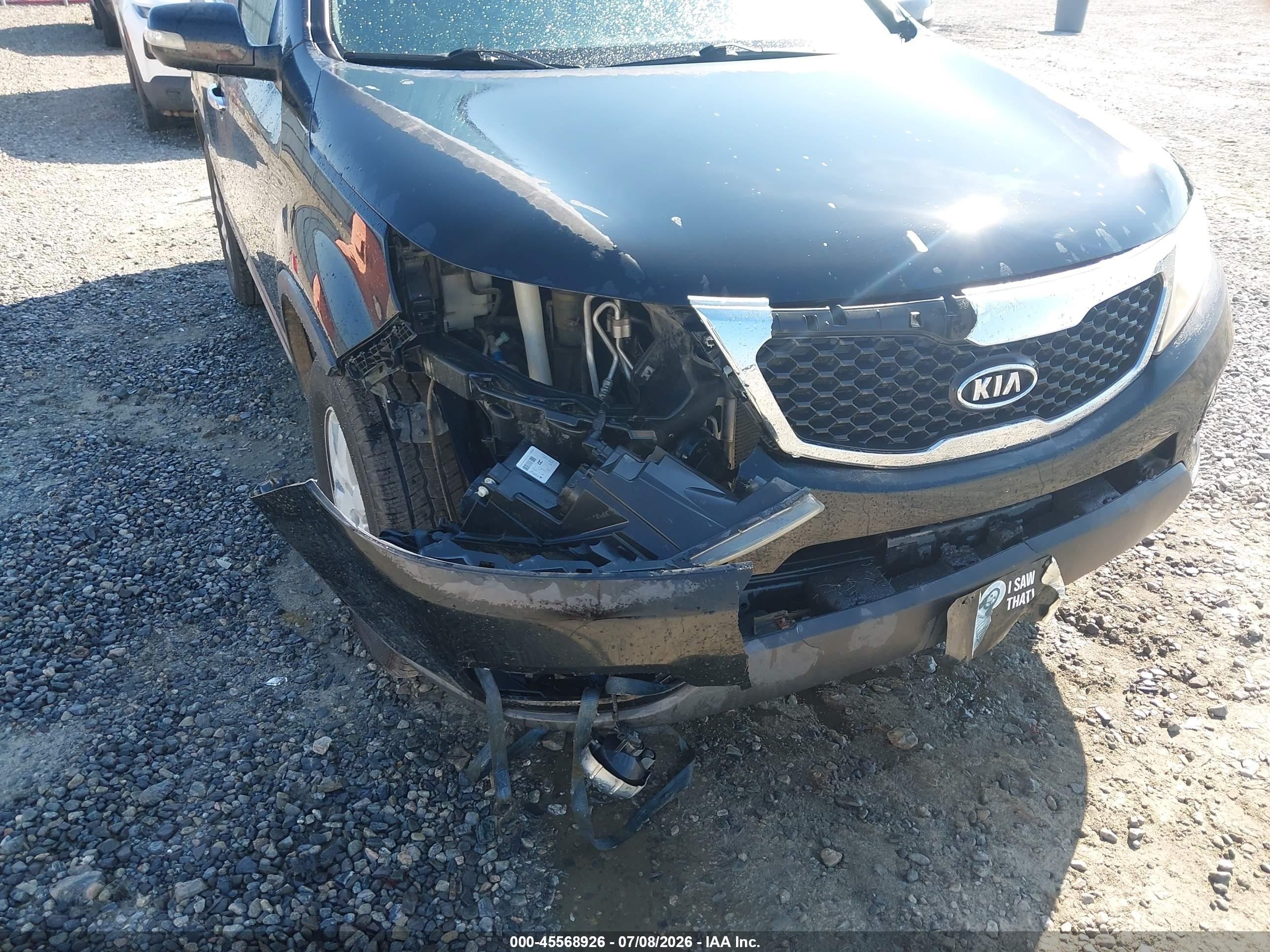 2011 Kia Sorento Lx Black vin: 5XYKT4A18BG005149