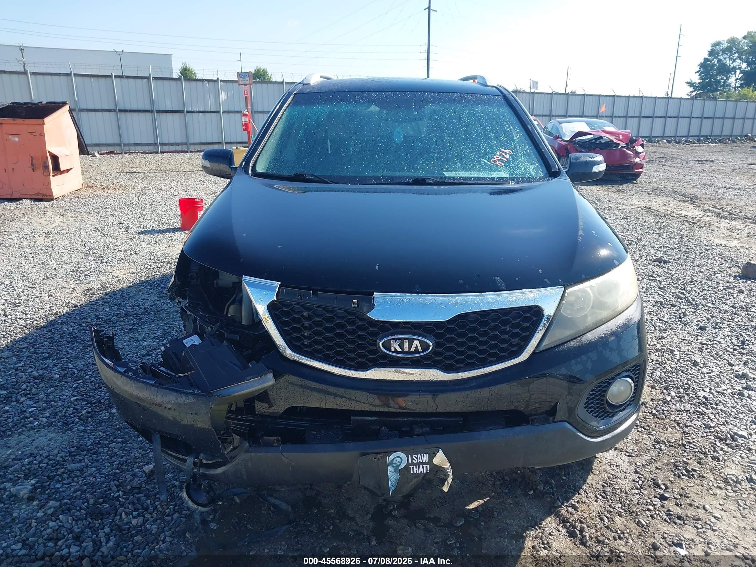 2011 Kia Sorento Lx Black vin: 5XYKT4A18BG005149