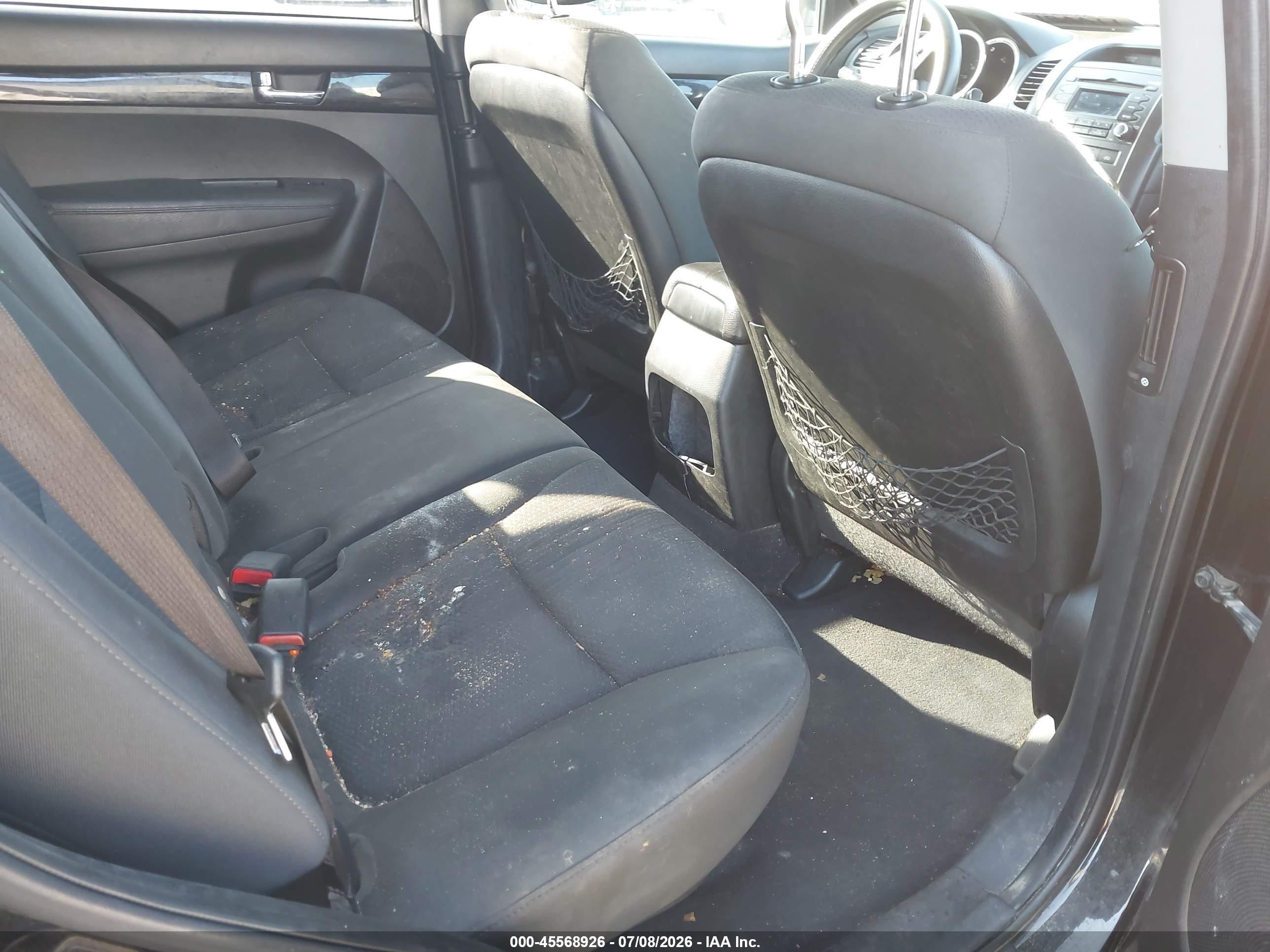2011 Kia Sorento Lx Black vin: 5XYKT4A18BG005149