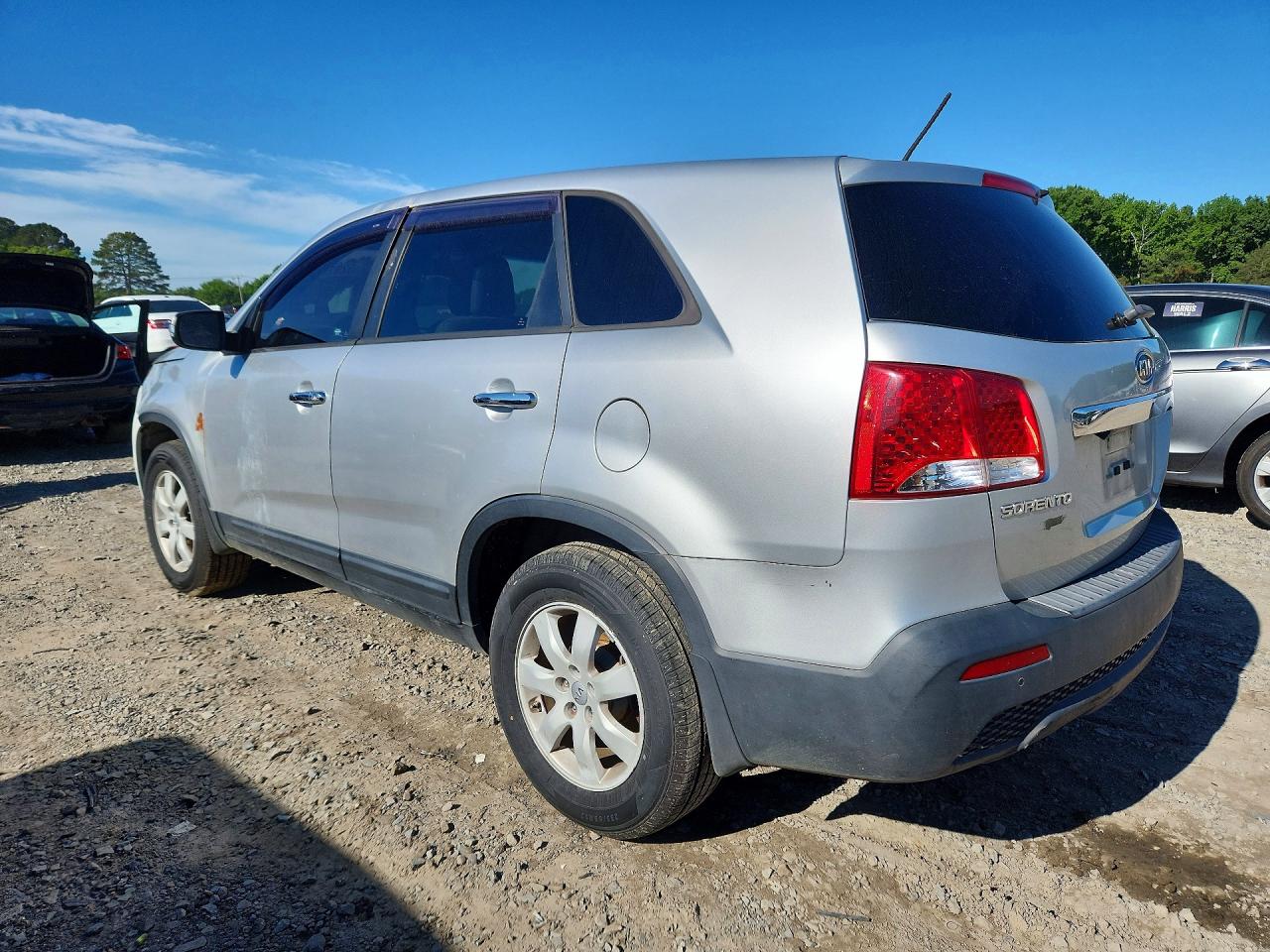 2013 Kia Sorento Lx Silver vin: 5XYKT4A18DG393499