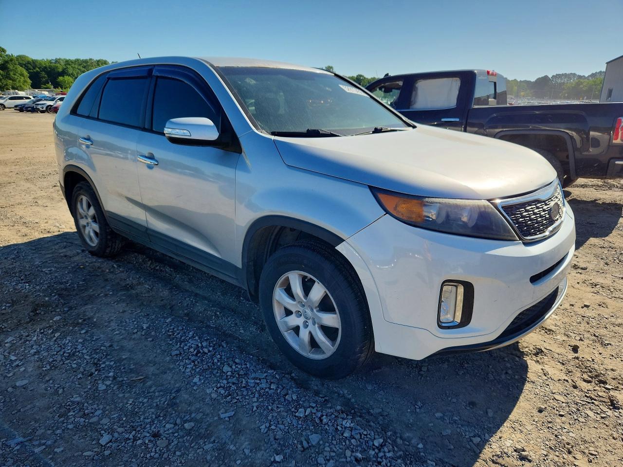 2013 Kia Sorento Lx Silver vin: 5XYKT4A18DG393499