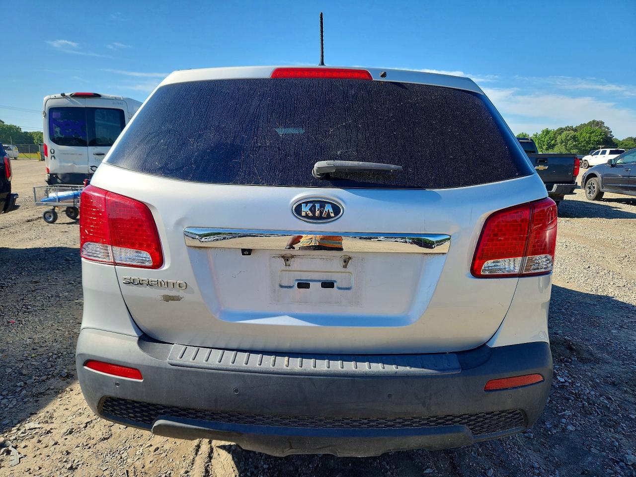 2013 Kia Sorento Lx Silver vin: 5XYKT4A18DG393499