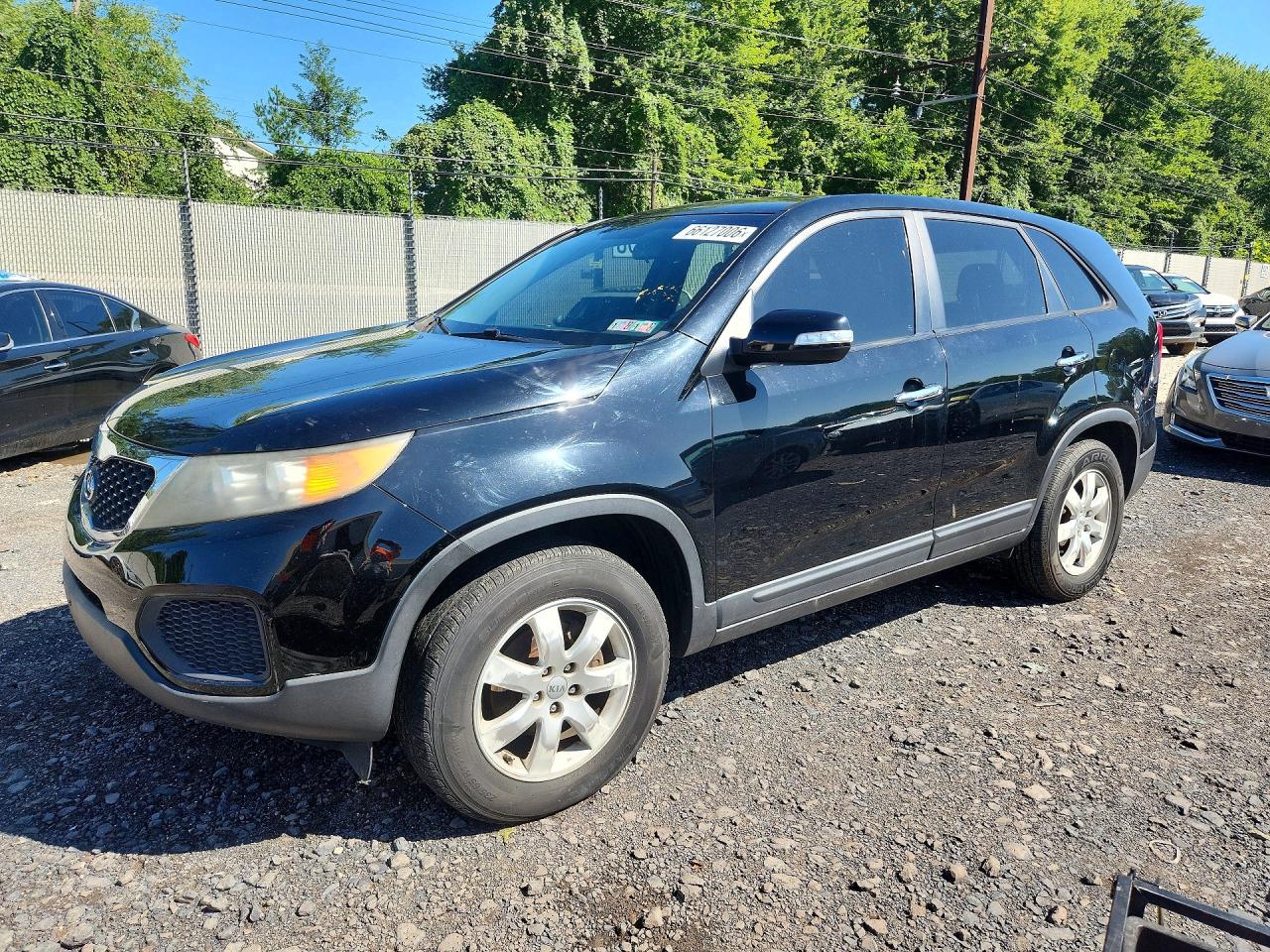 2012 Kia Sorento Lx Black vin: 5XYKT4A19CG215728