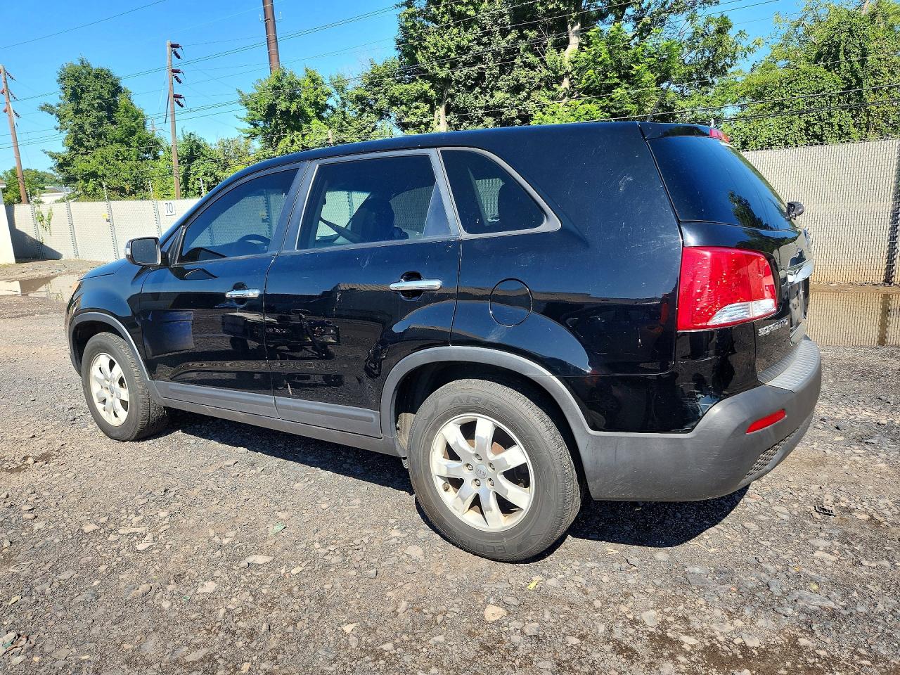2012 Kia Sorento Lx Black vin: 5XYKT4A19CG215728