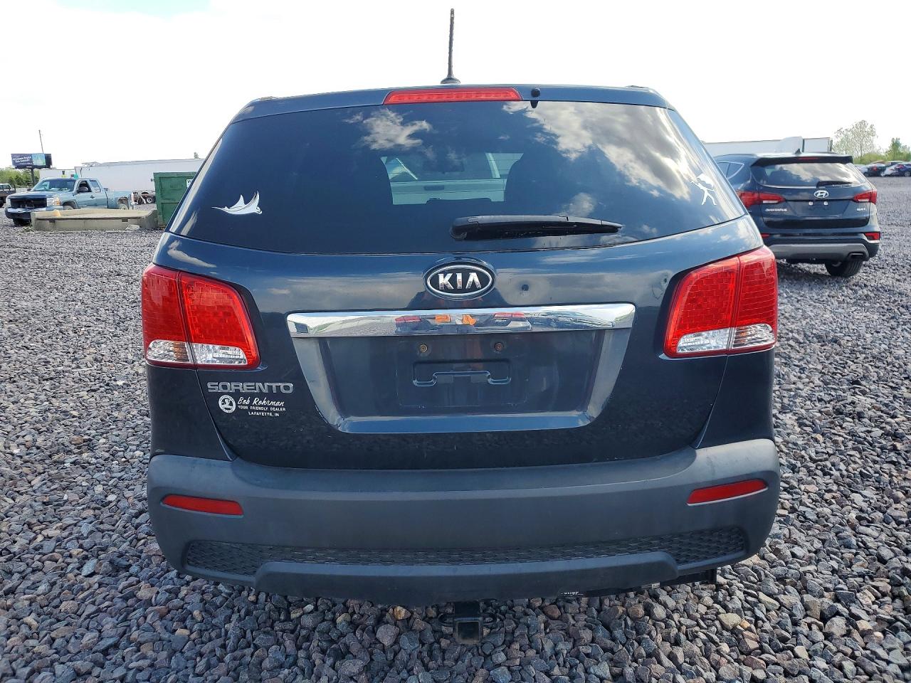 2012 Kia Sorento Lx Blue vin: 5XYKT4A19CG237115
