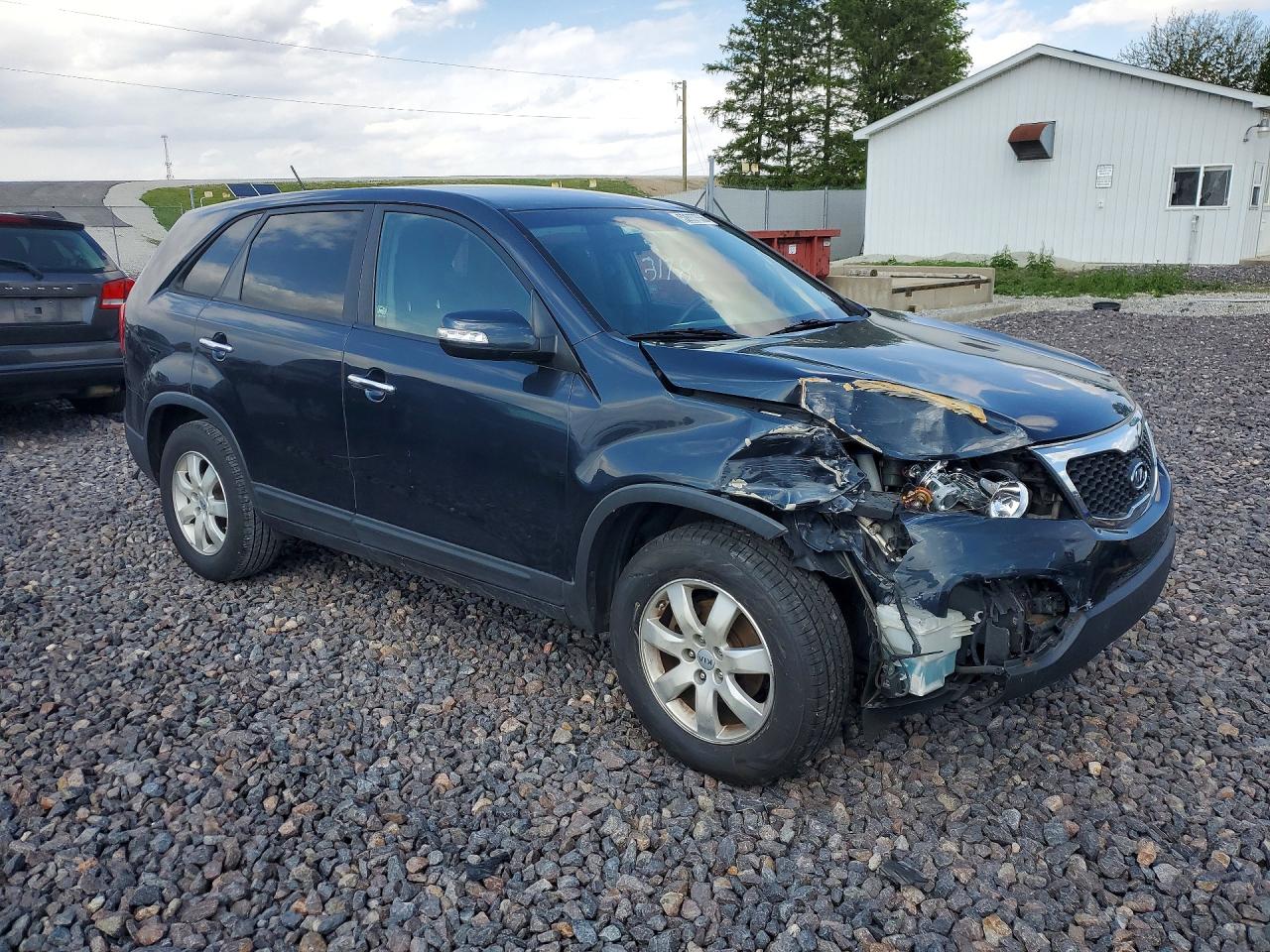 2012 Kia Sorento Lx Blue vin: 5XYKT4A19CG237115
