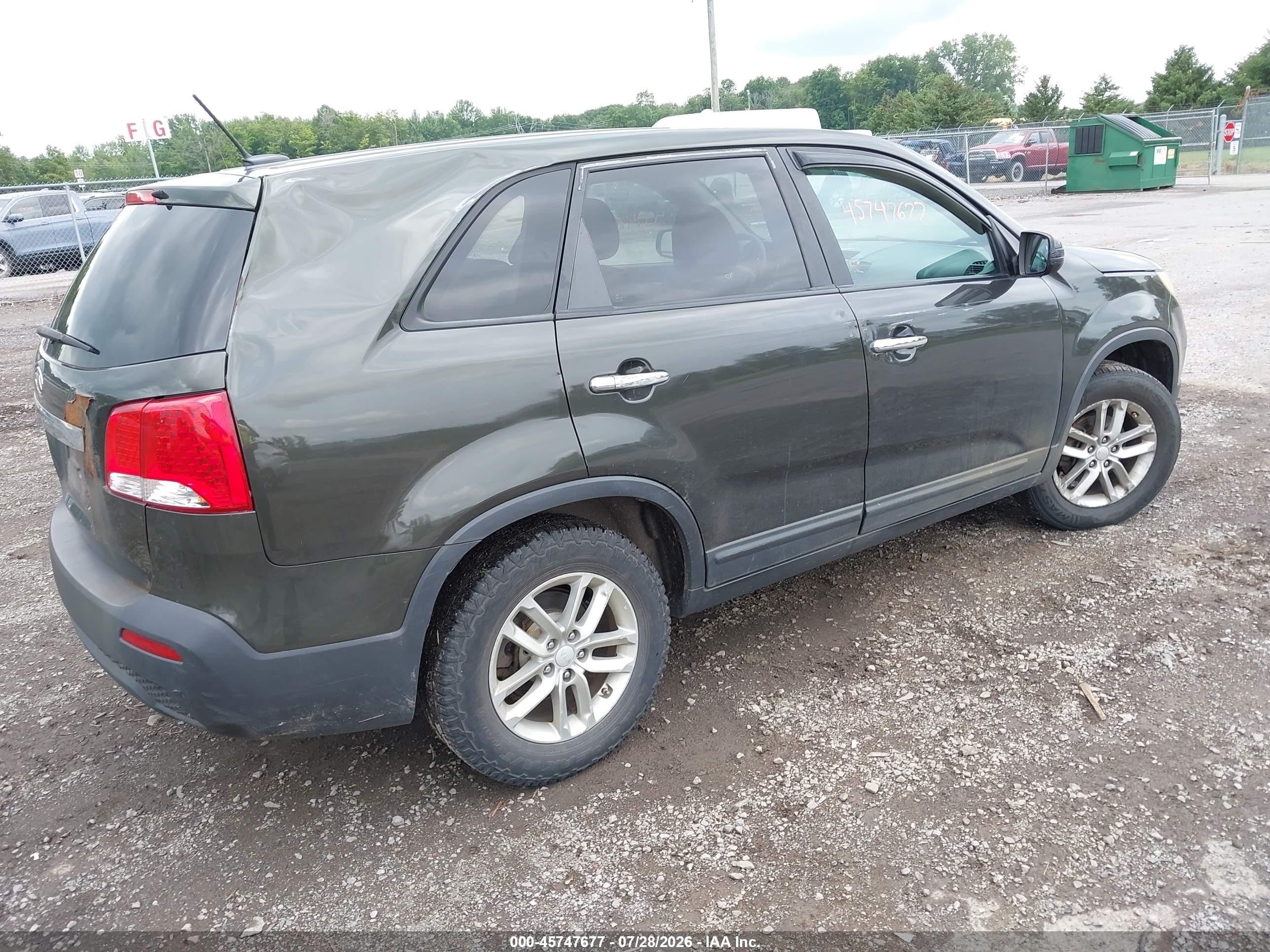 2012 Kia Sorento Lx Brown vin: 5XYKT4A1XCG189253