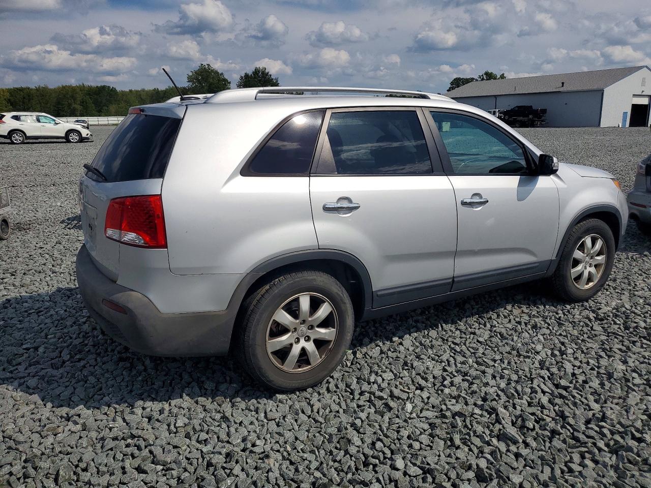 2012 Kia Sorento Lx Silver vin: 5XYKT4A22CG253200