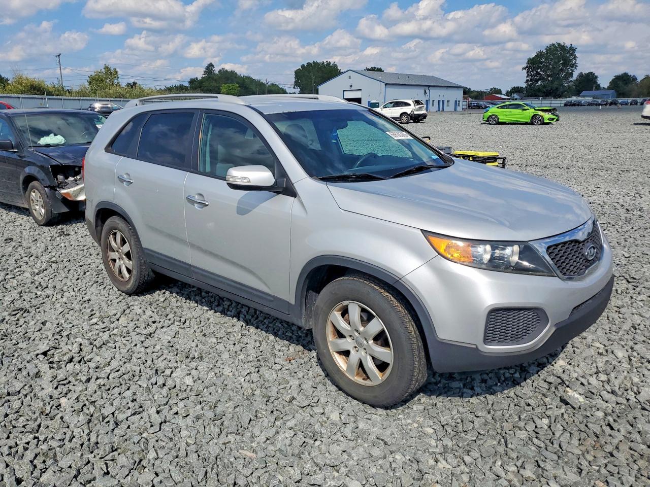 2012 Kia Sorento Lx Silver vin: 5XYKT4A22CG253200