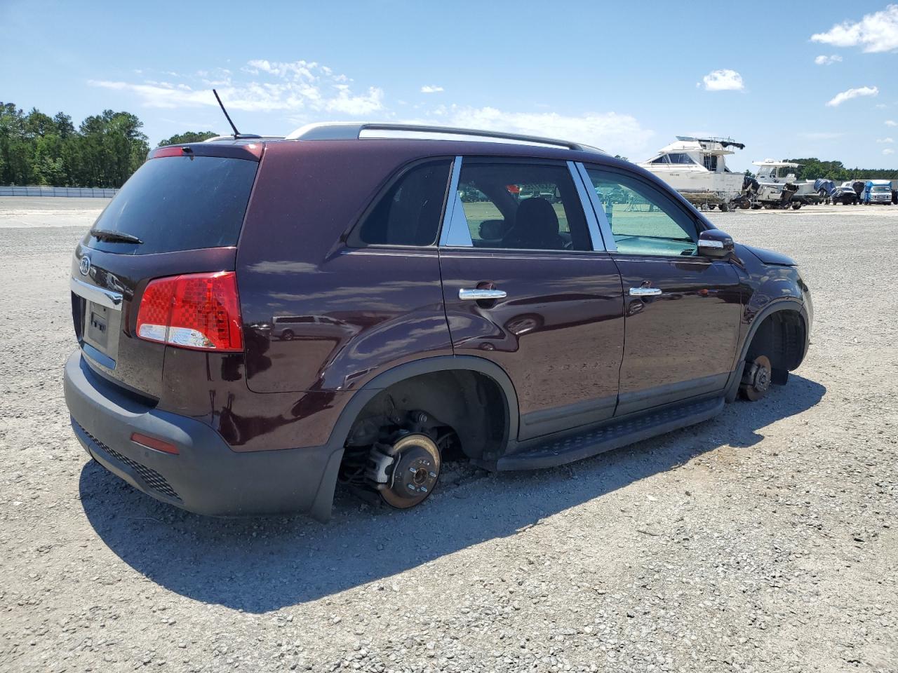 2012 Kia Sorento Base Purple vin: 5XYKT4A23CG200117