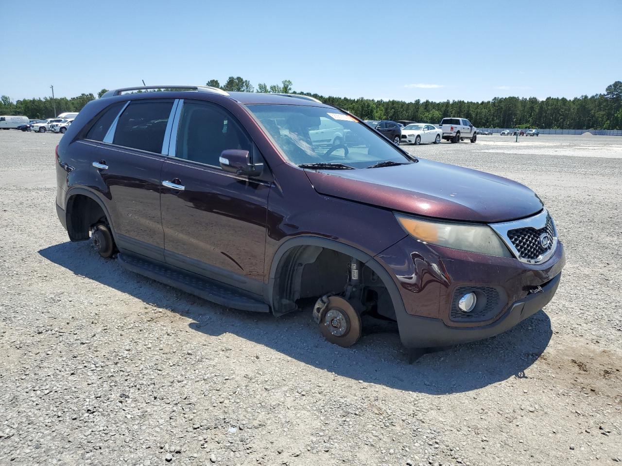 2012 Kia Sorento Base Purple vin: 5XYKT4A23CG200117