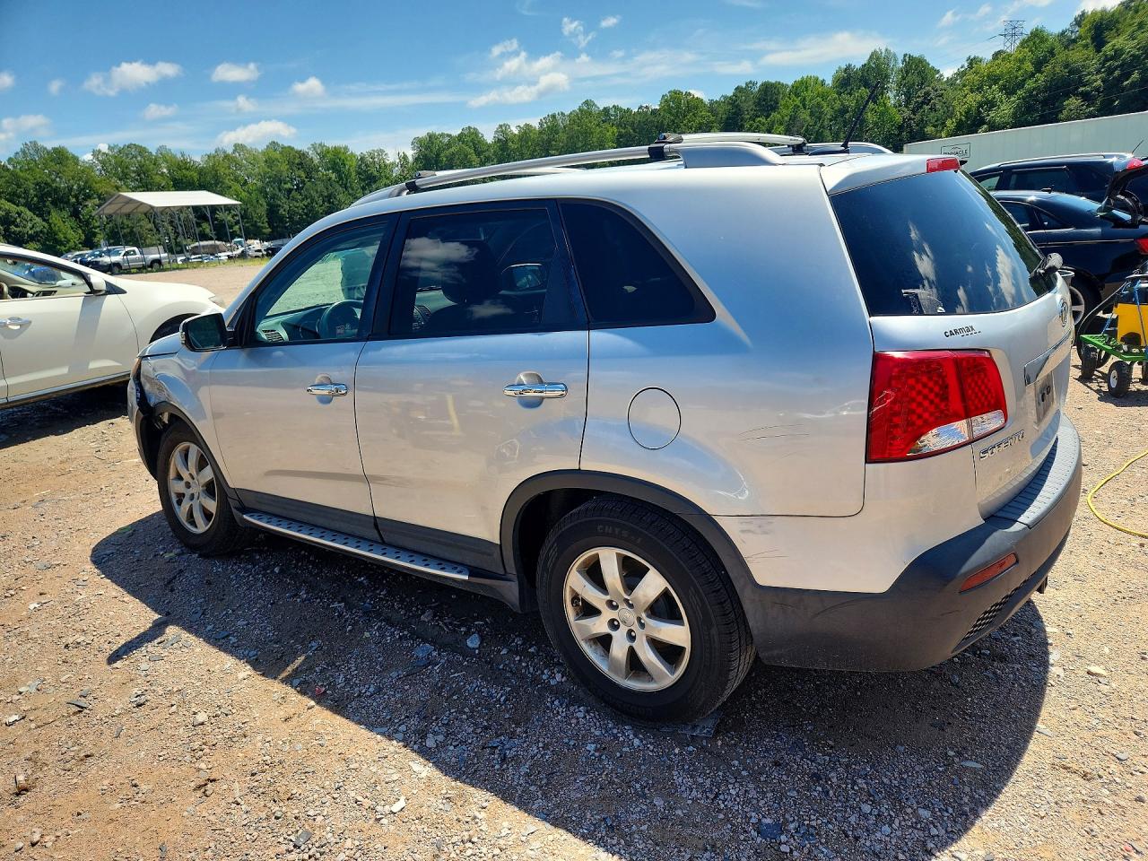 2012 Kia Sorento Lx Silver vin: 5XYKT4A23CG293463