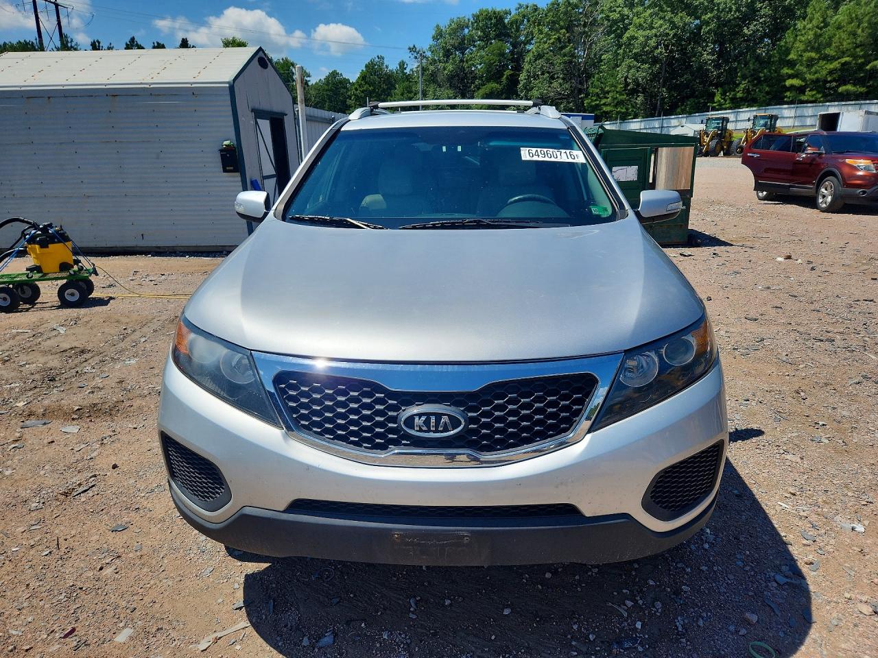 2012 Kia Sorento Lx Silver vin: 5XYKT4A23CG293463