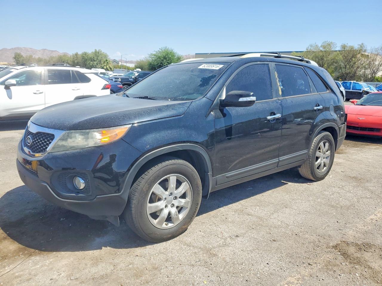 2013 Kia Sorento Lx Черный vin: 5XYKT4A23DG334661