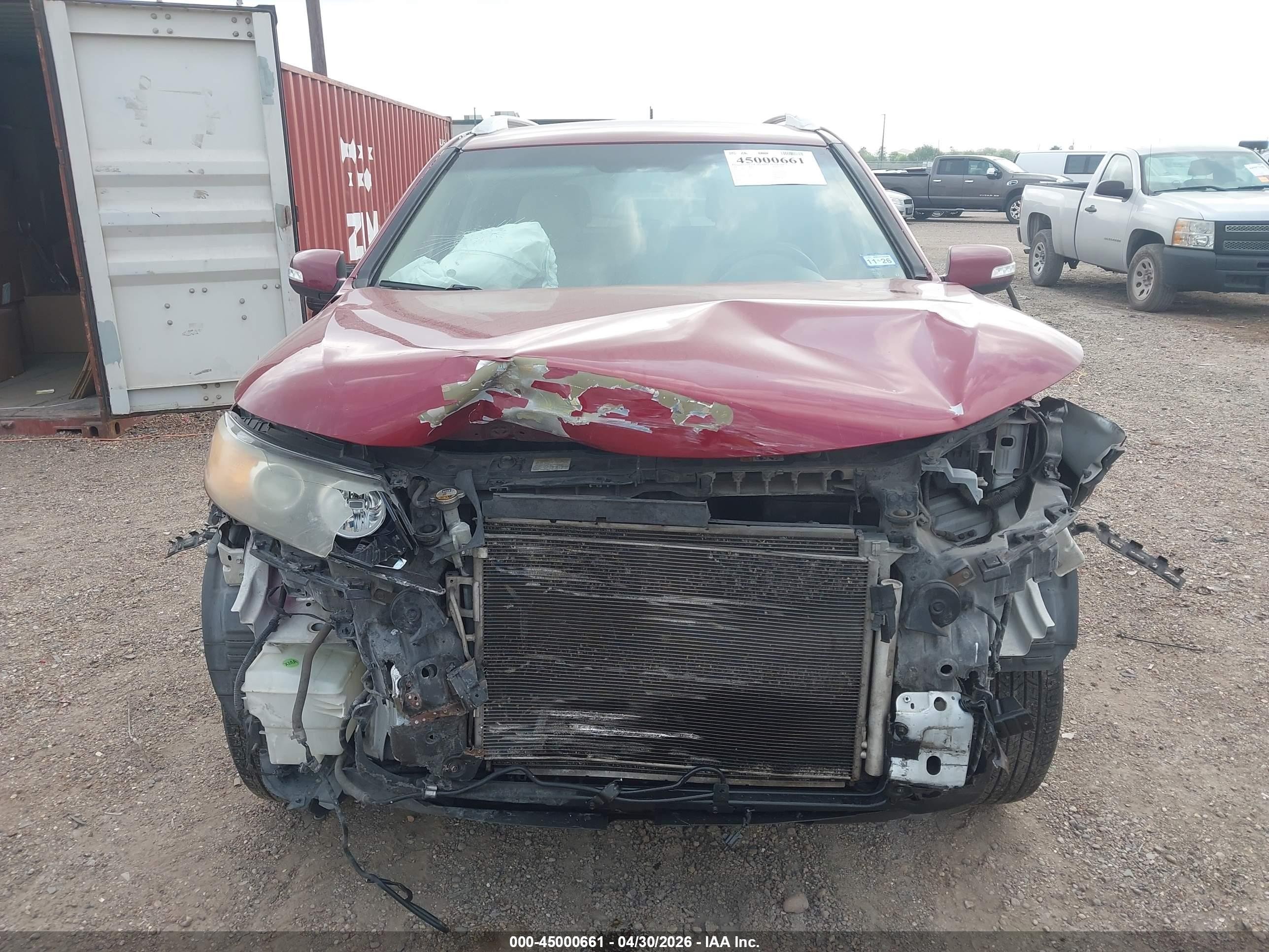 2013 Kia Sorento Lx V6 Red vin: 5XYKT4A23DG372326