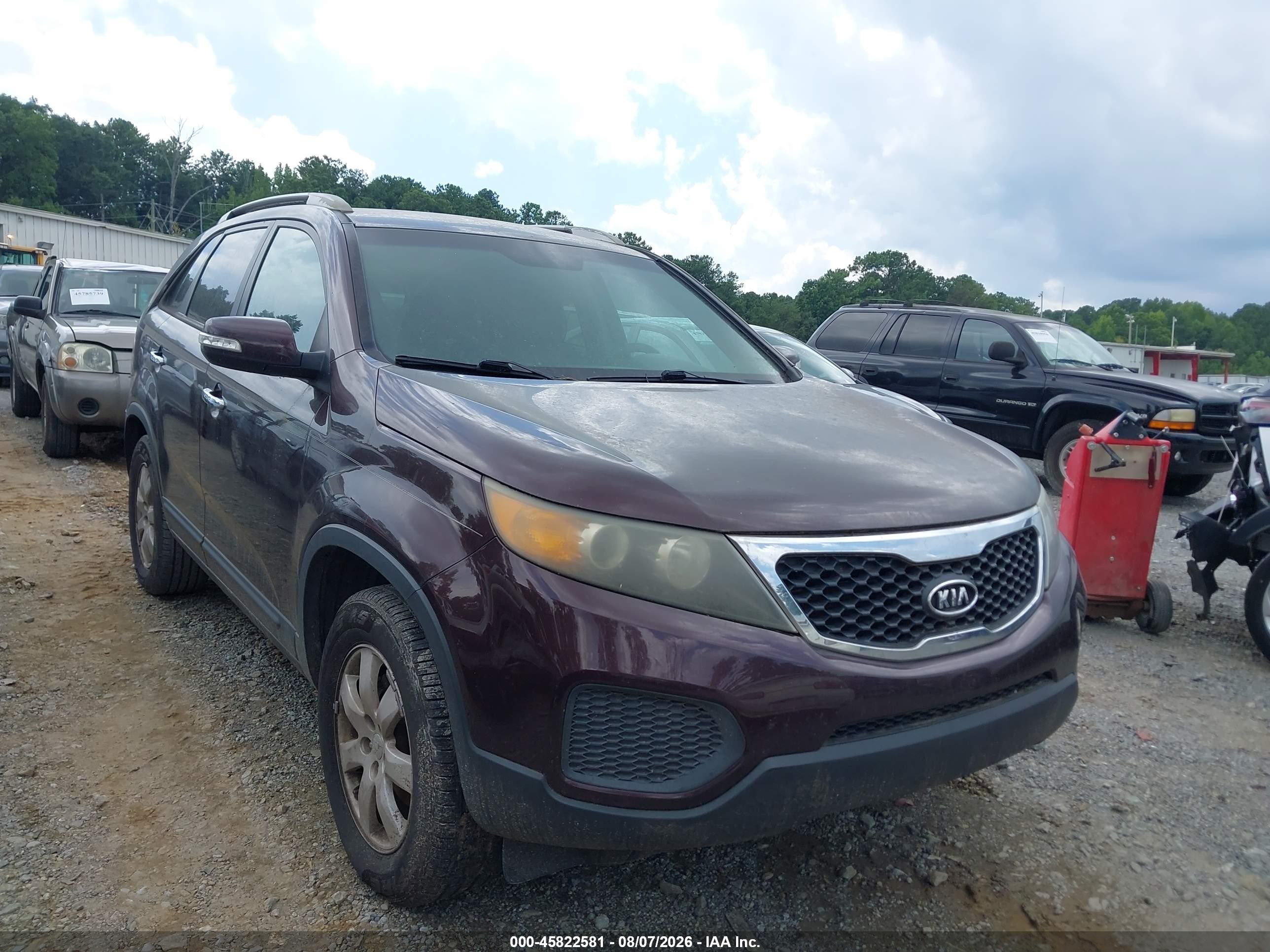 2012 Kia Sorento Lx V6 Purple vin: 5XYKT4A24CG250749