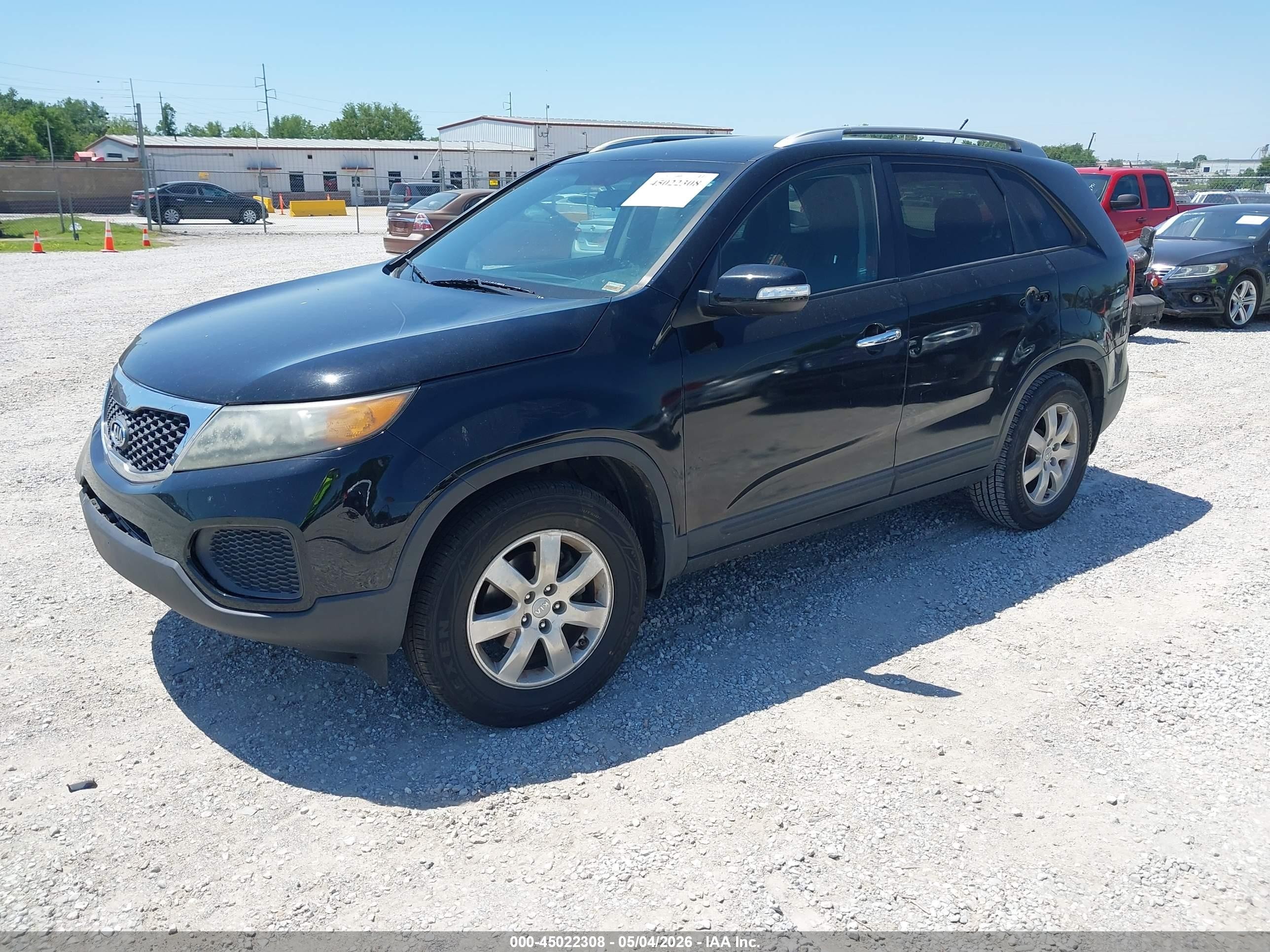 2013 Kia Sorento Lx V6 Черный vin: 5XYKT4A24DG322857