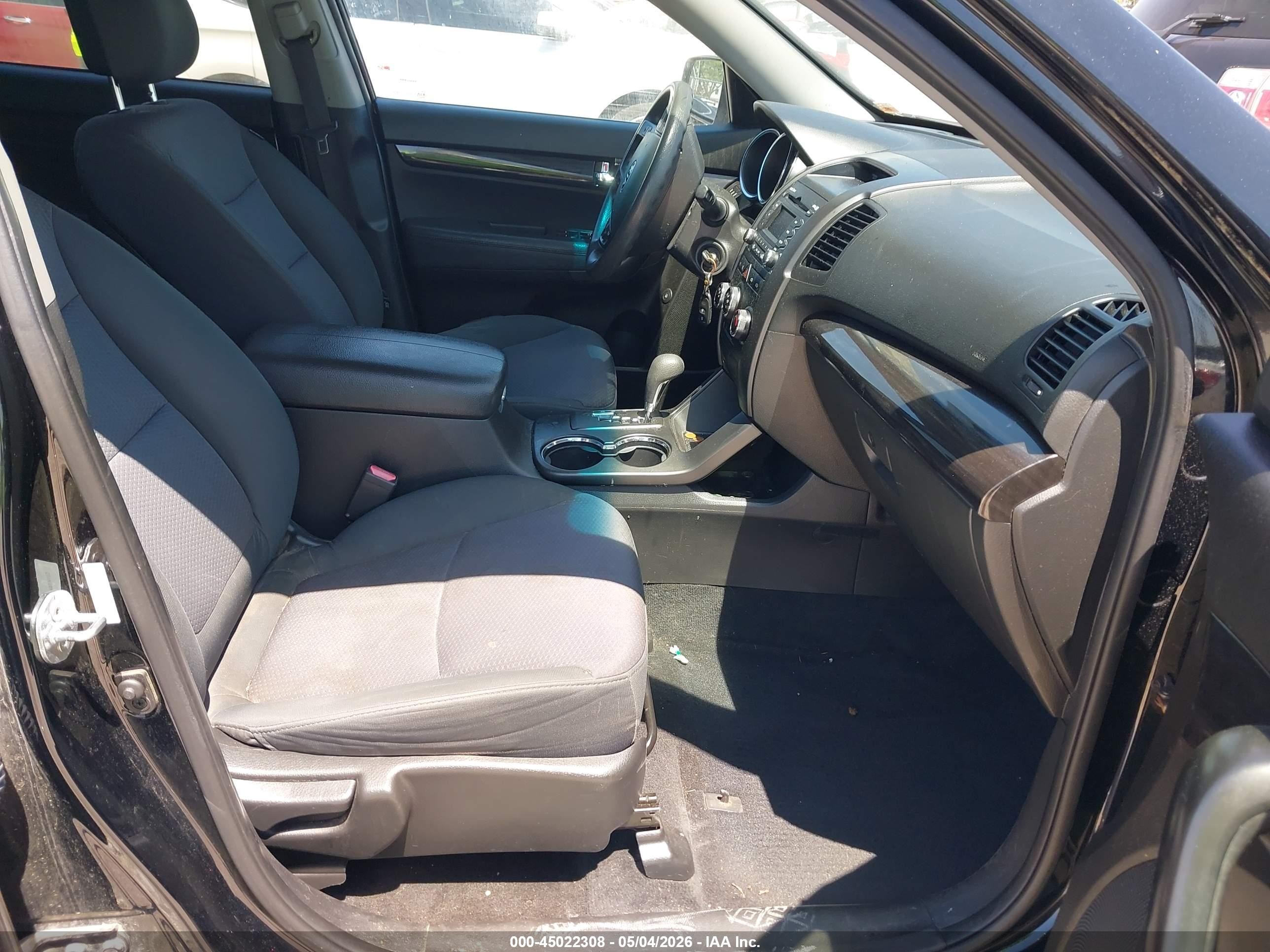 2013 Kia Sorento Lx V6 Черный vin: 5XYKT4A24DG322857