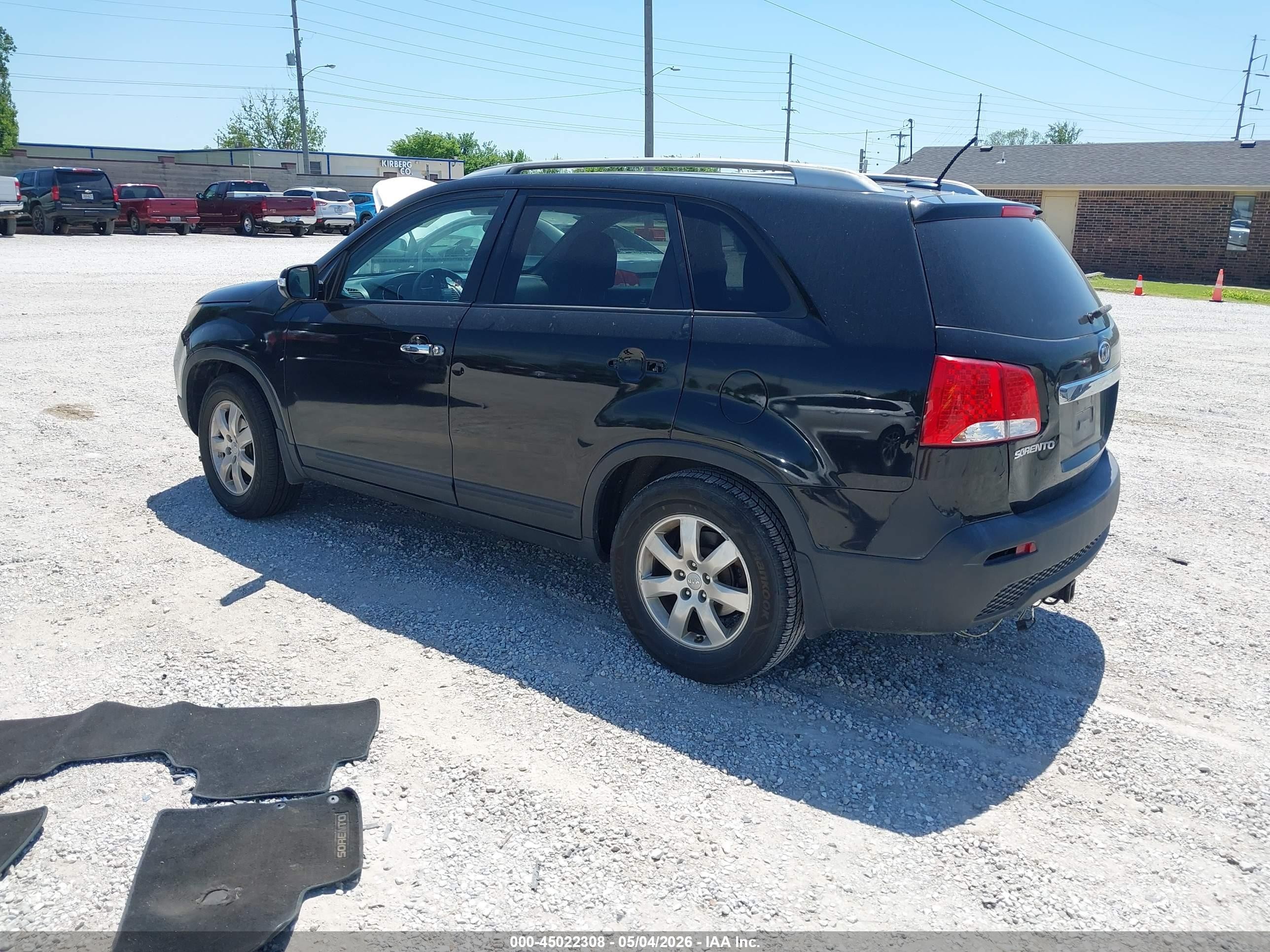 2013 Kia Sorento Lx V6 Черный vin: 5XYKT4A24DG322857