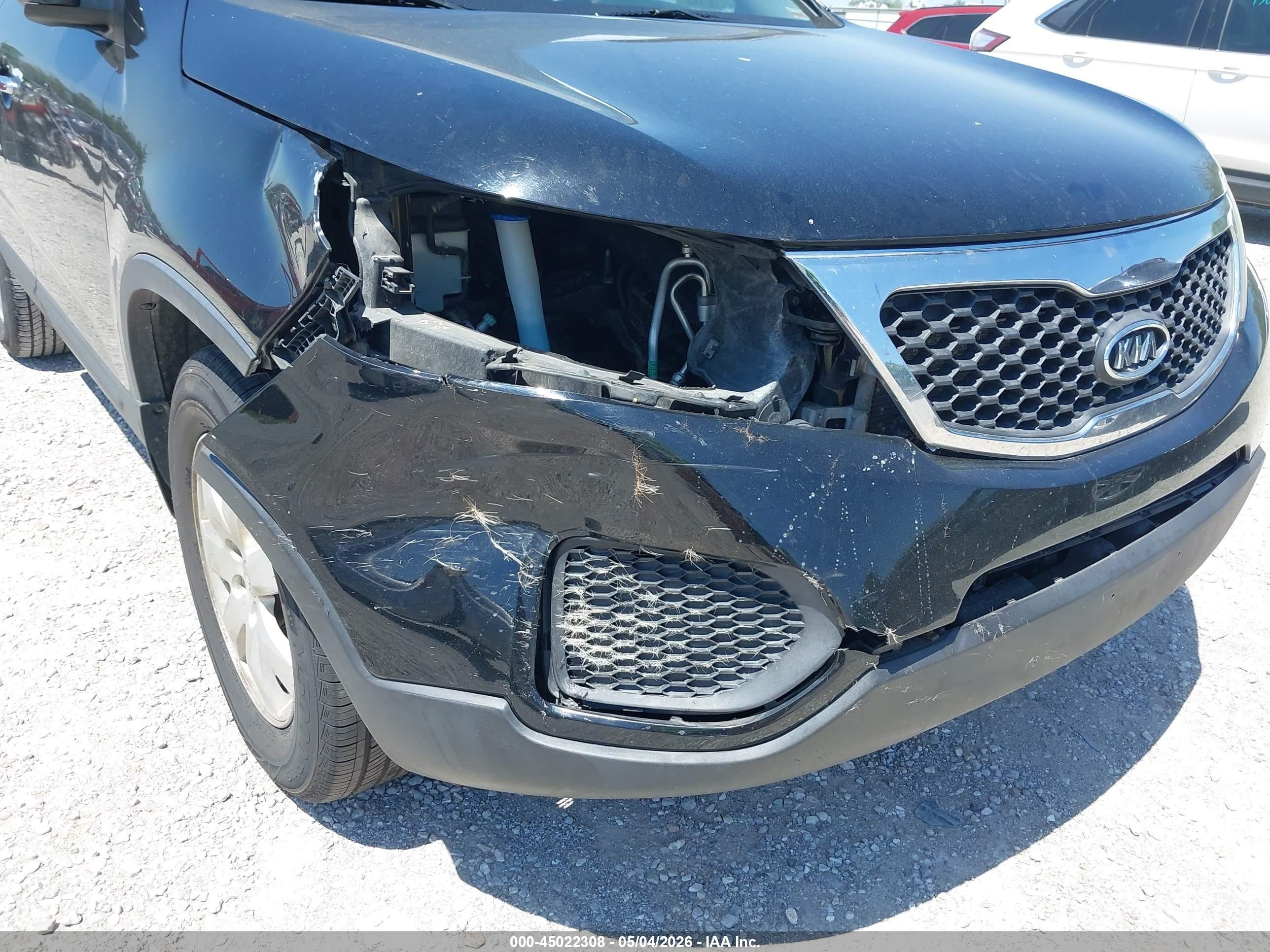2013 Kia Sorento Lx V6 Черный vin: 5XYKT4A24DG322857