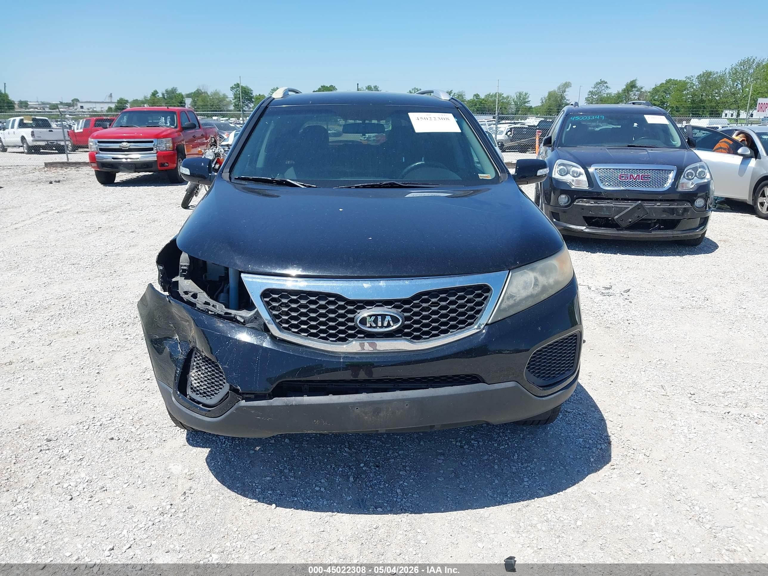 2013 Kia Sorento Lx V6 Черный vin: 5XYKT4A24DG322857