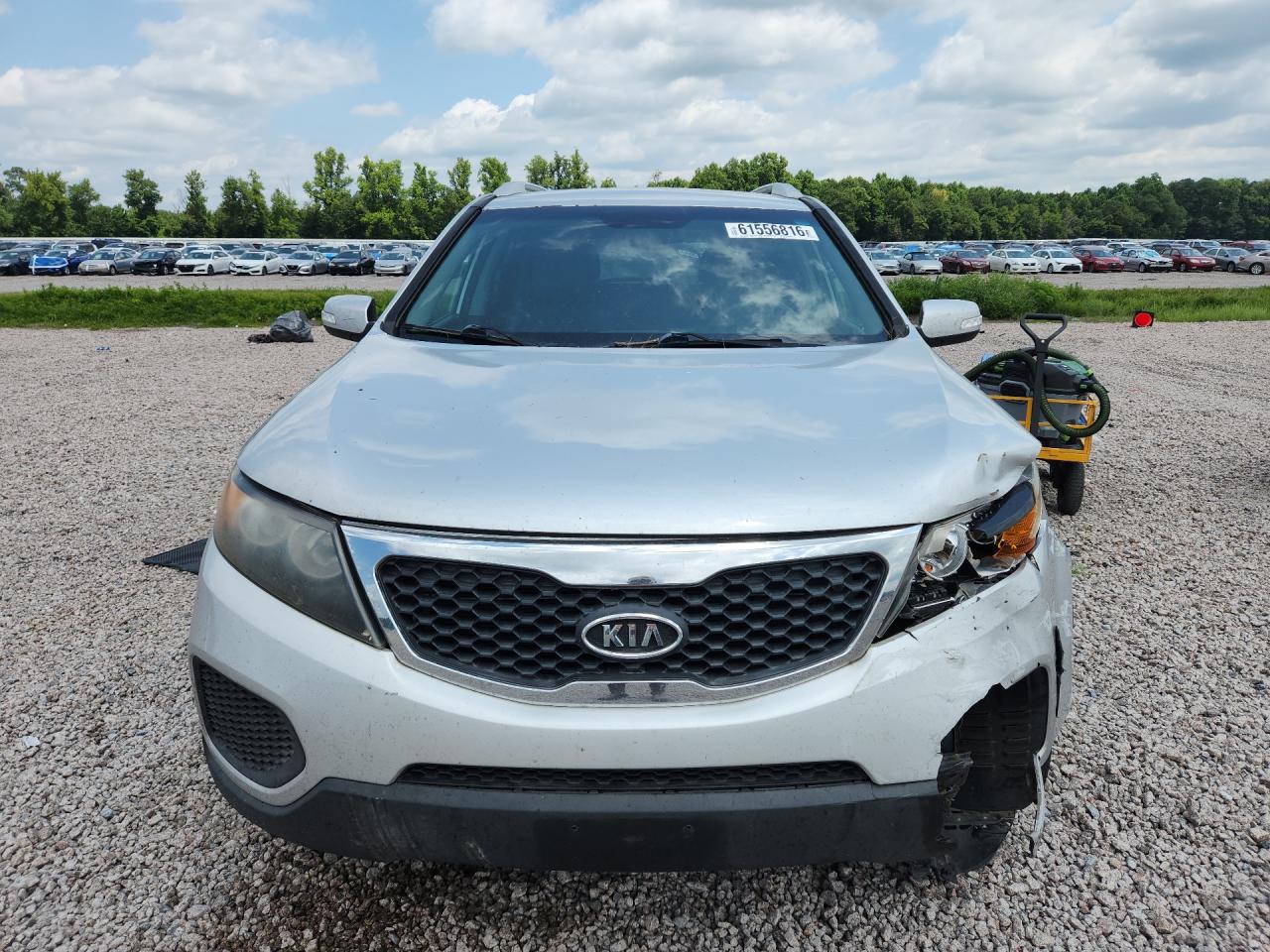 2013 Kia Sorento Lx Silver vin: 5XYKT4A24DG402224