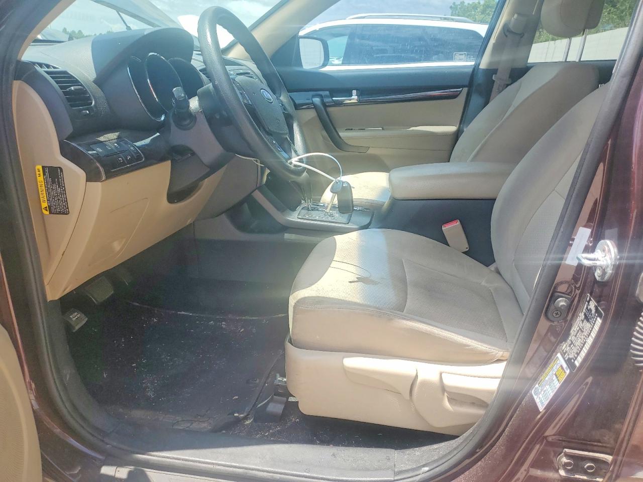 2013 Kia Sorento Lx Burgundy vin: 5XYKT4A25DG325329
