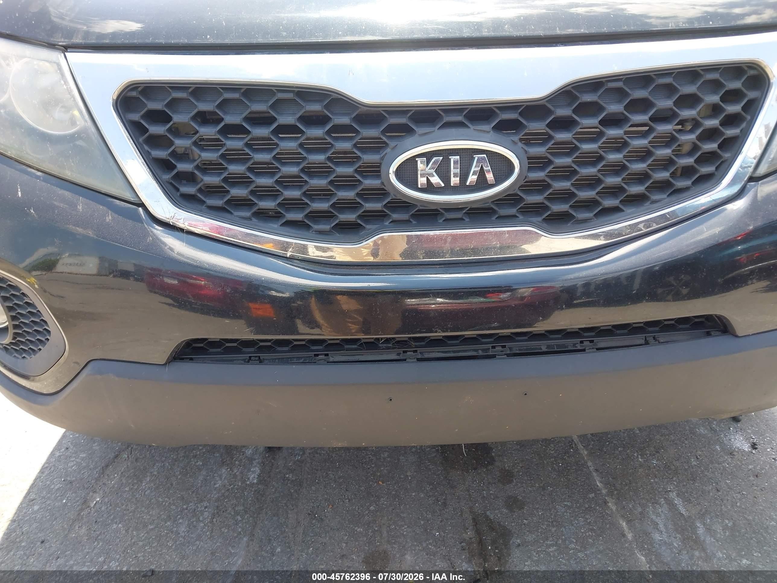 2013 Kia Sorento Lx V6 Black vin: 5XYKT4A25DG337450
