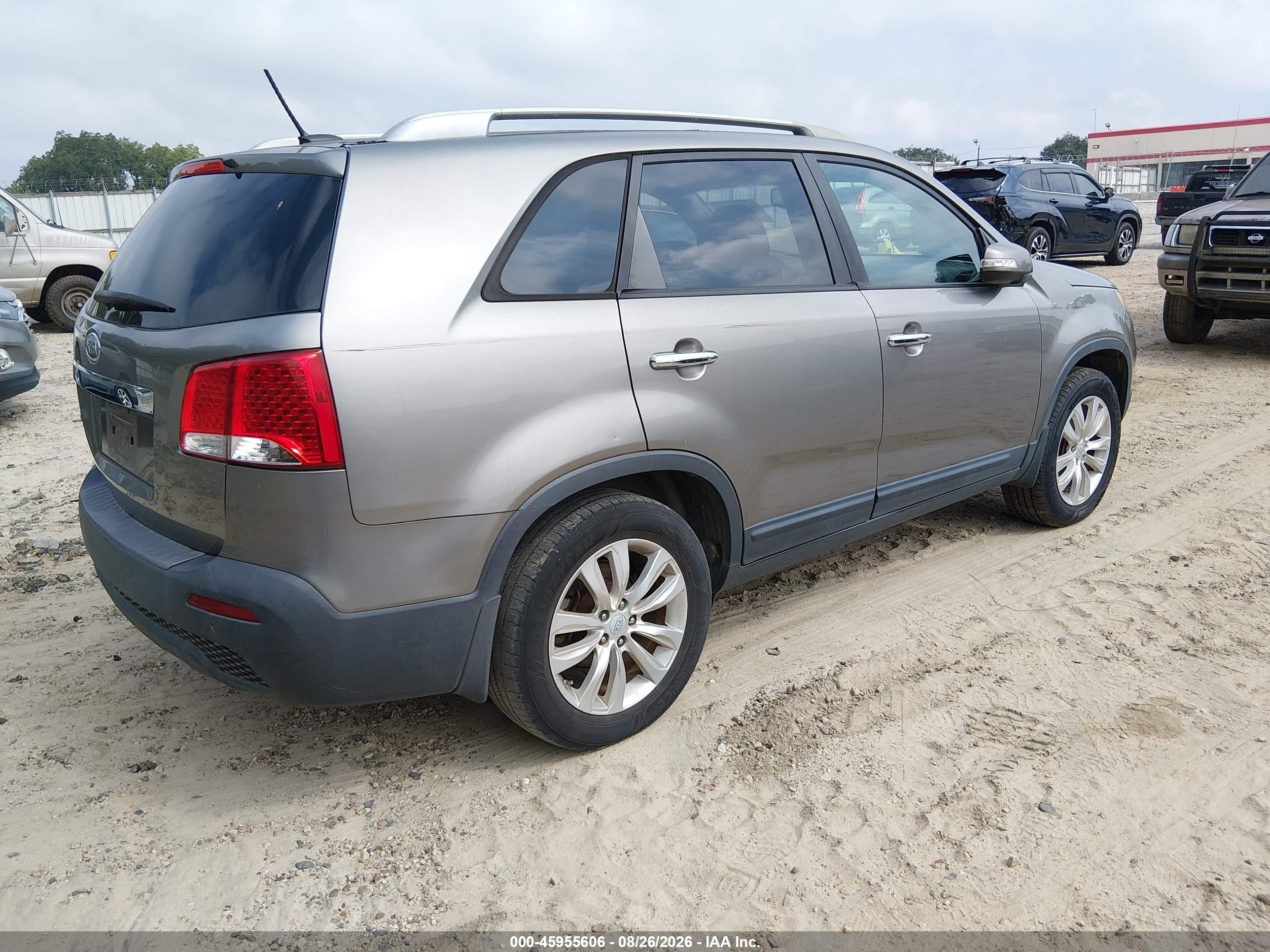2011 Kia Sorento Lx V6 Gray vin: 5XYKT4A26BG091621