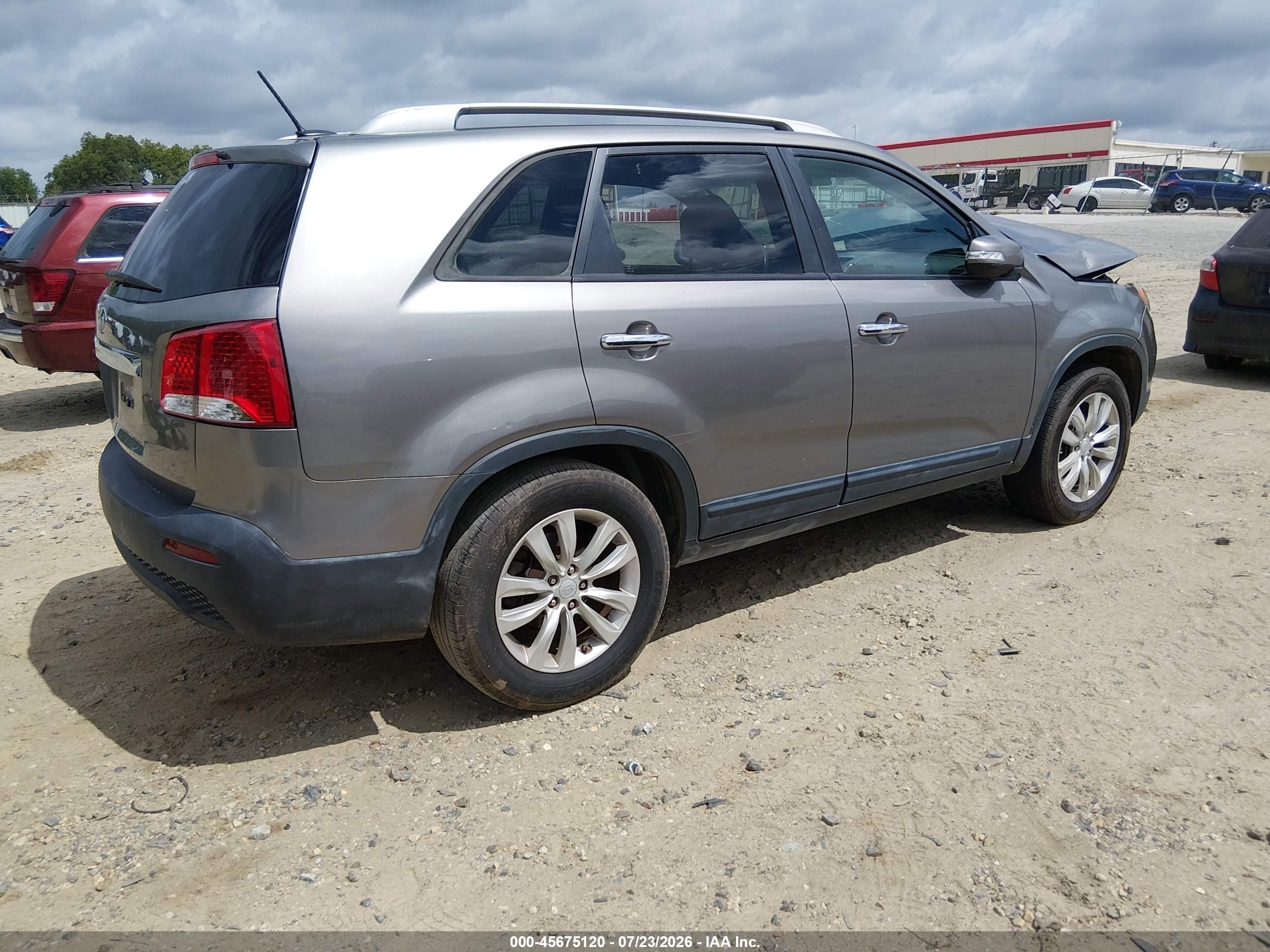 2011 Kia Sorento Lx V6 Gray vin: 5XYKT4A26BG153793