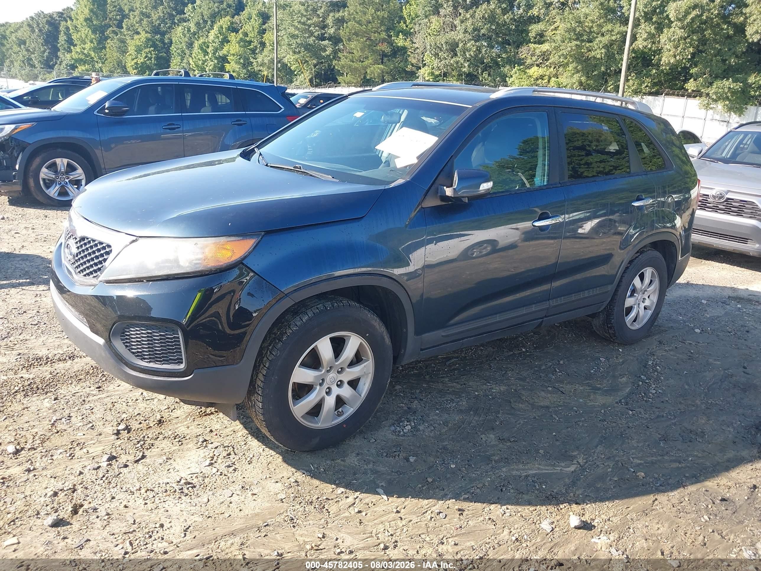 2011 Kia Sorento Lx V6 Черный vin: 5XYKT4A27BG148859