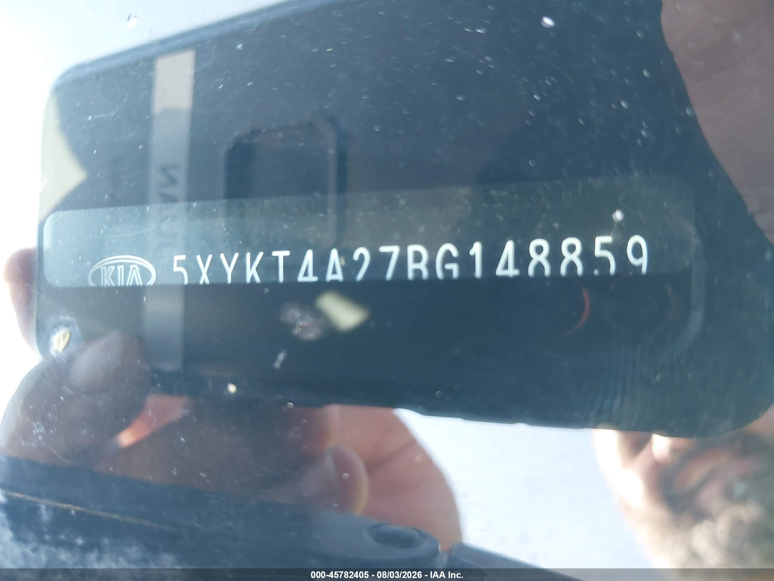 2011 Kia Sorento Lx V6 Черный vin: 5XYKT4A27BG148859