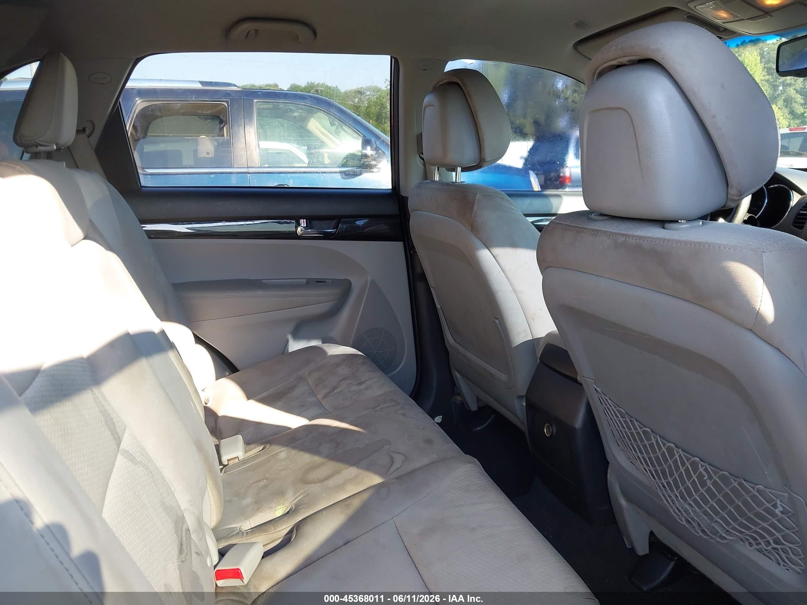 2012 Kia Sorento Lx V6 Black vin: 5XYKT4A27CG285222