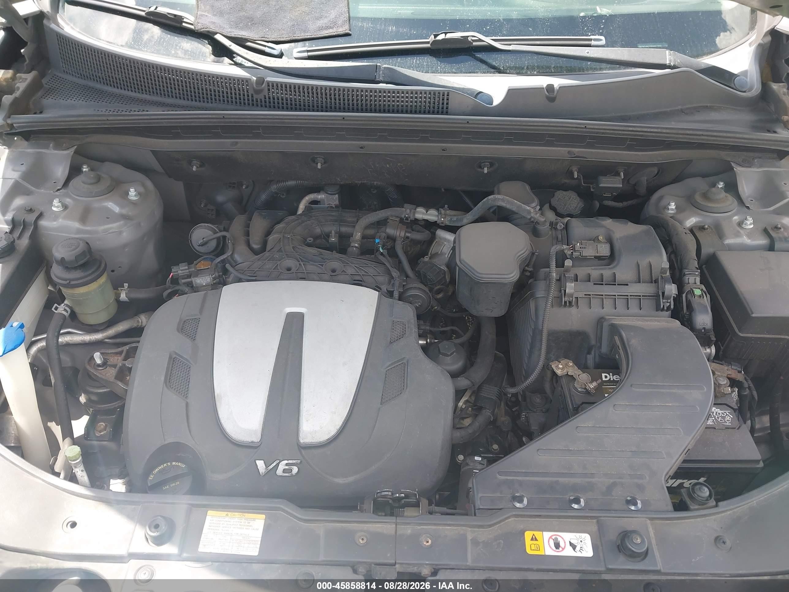 2013 Kia Sorento Lx V6 Gray vin: 5XYKT4A27DG401990