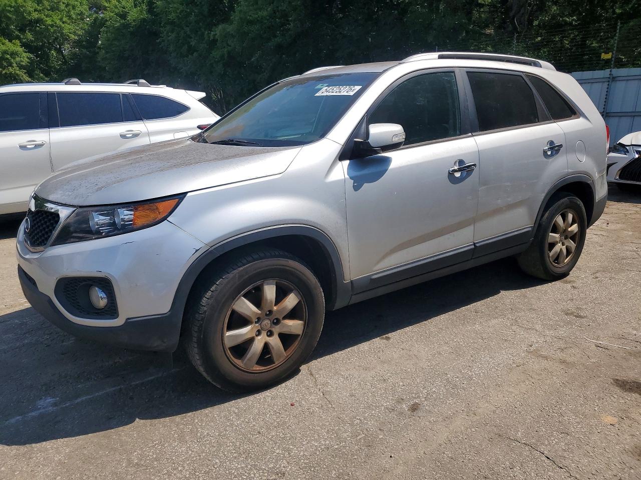 2013 Kia Sorento Lx Gray vin: 5XYKT4A27DG424380