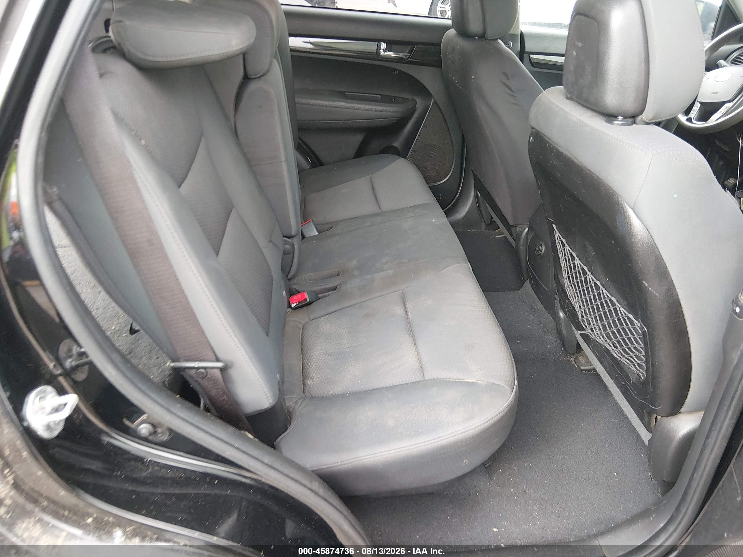 2012 Kia Sorento Lx V6 Black vin: 5XYKT4A28CG280255