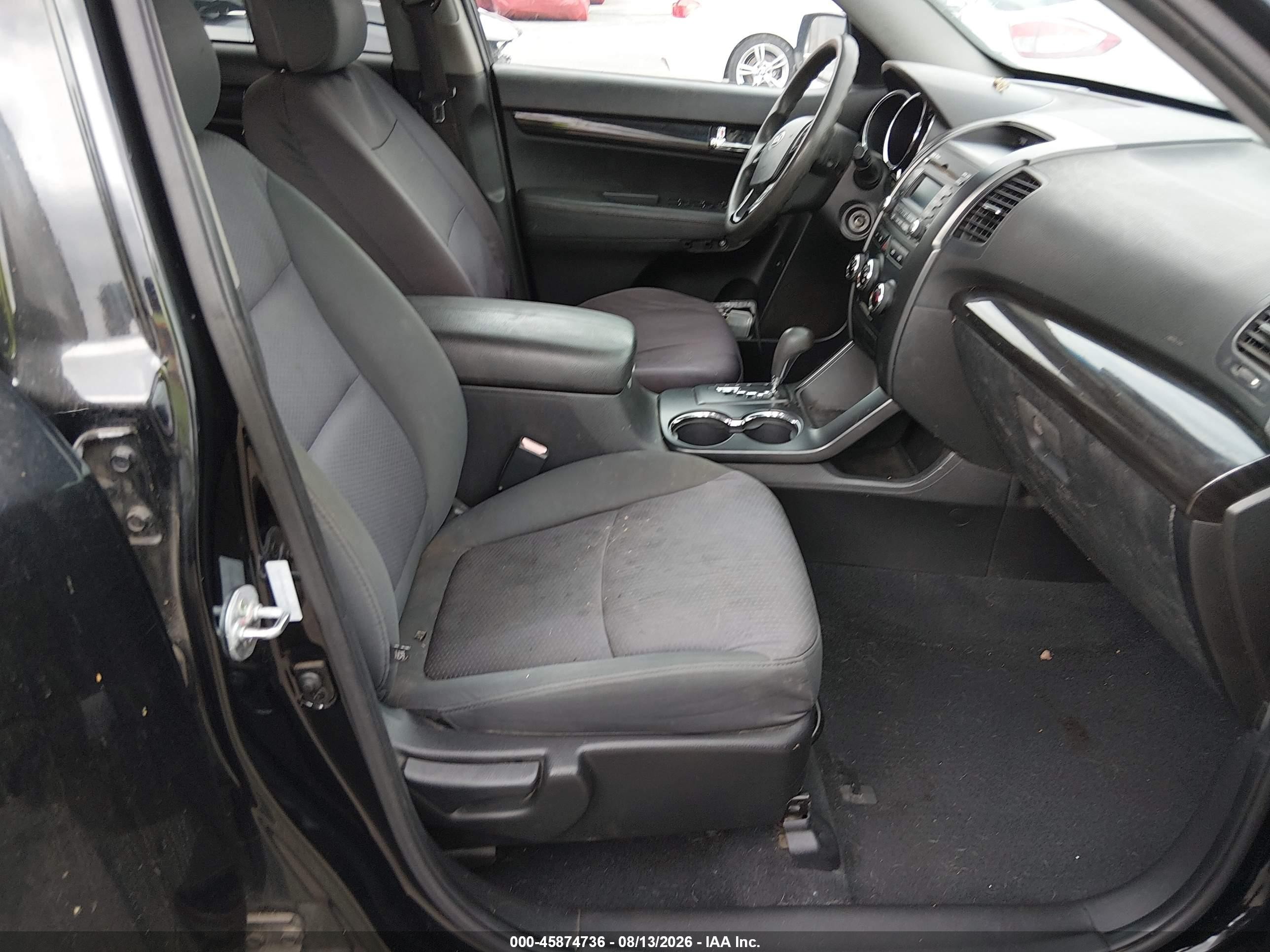 2012 Kia Sorento Lx V6 Black vin: 5XYKT4A28CG280255