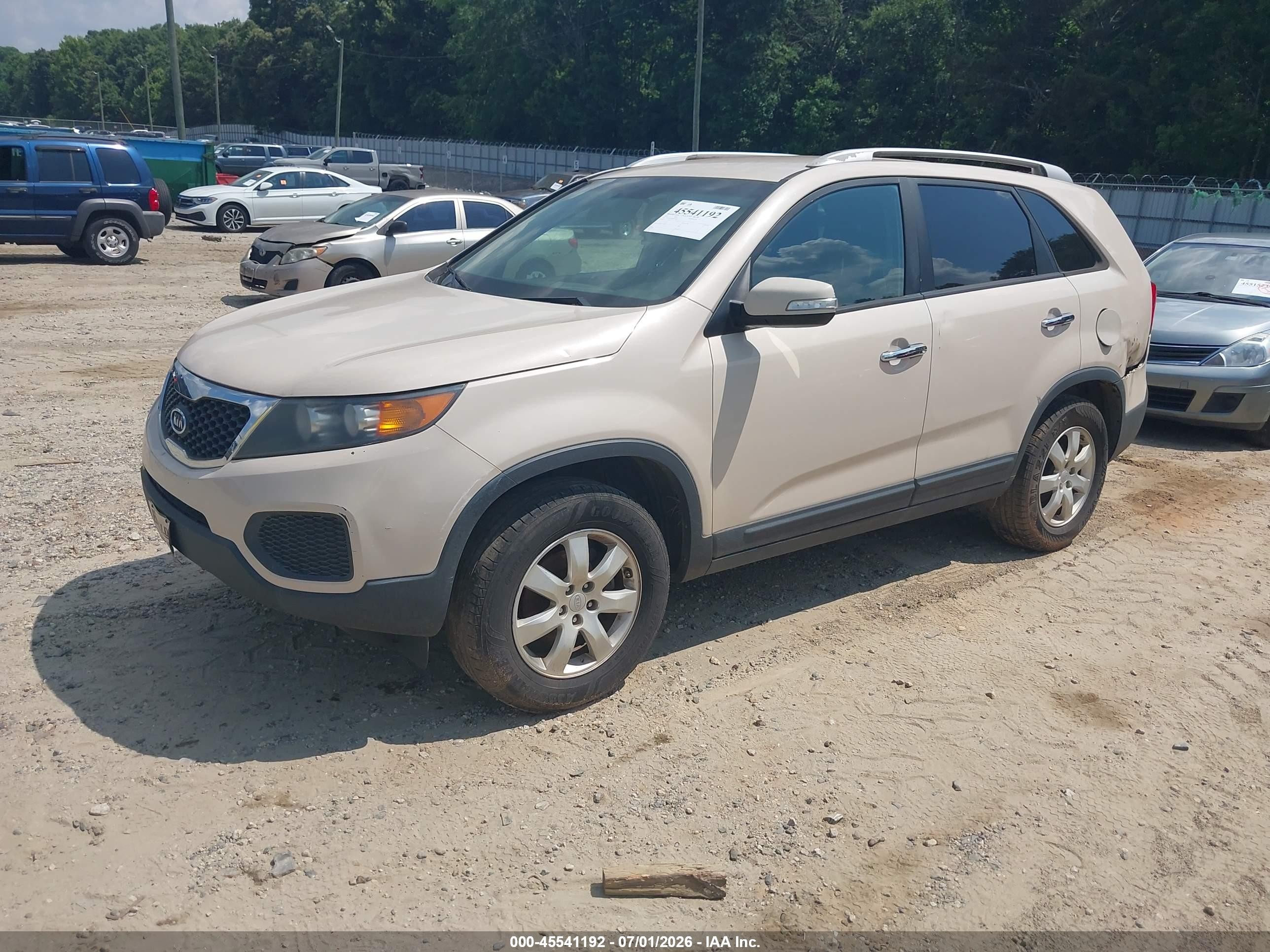 2011 Kia Sorento Lx V6 Brown vin: 5XYKT4A29BG123042